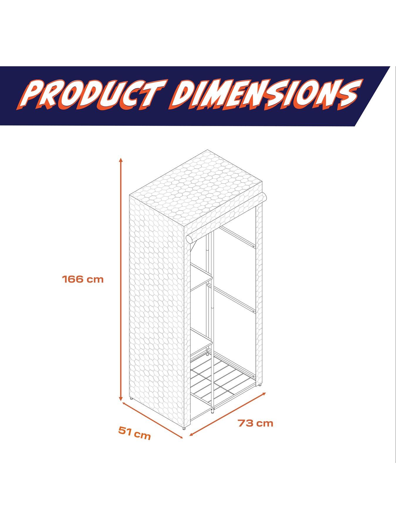 Image 7 of 7 of X Rocker Hex Canvas Wardrobe