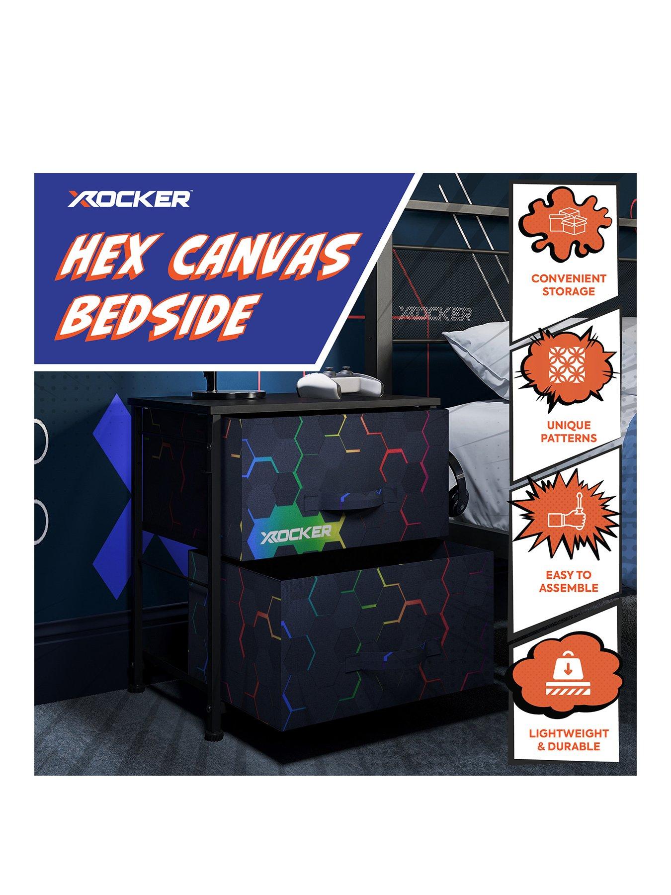 Image 2 of 7 of X Rocker Hex Canvas Bedside