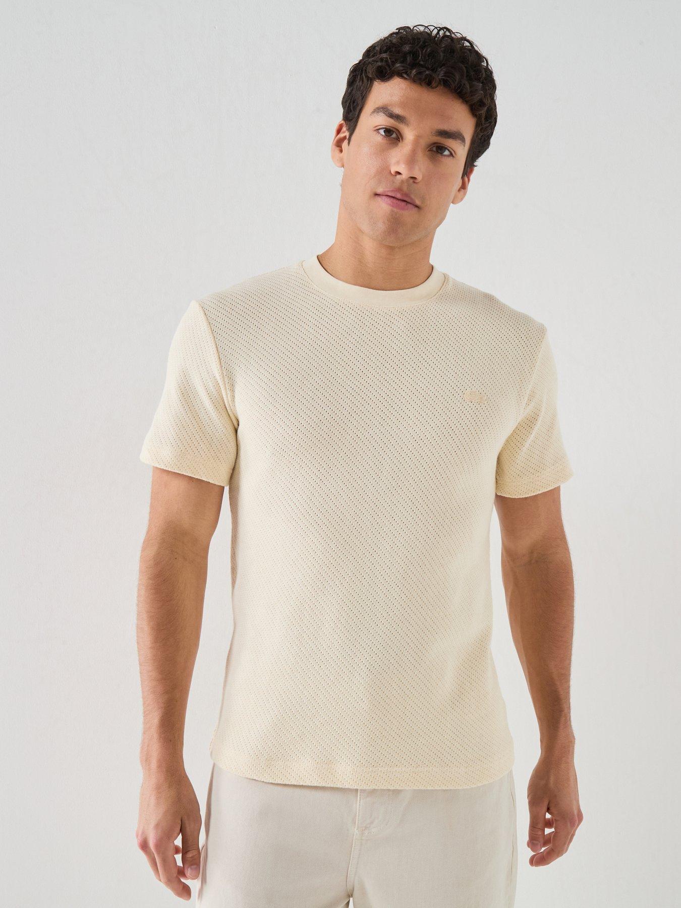 Lacoste Regular Fit Knitted T-Shirt – Beige
