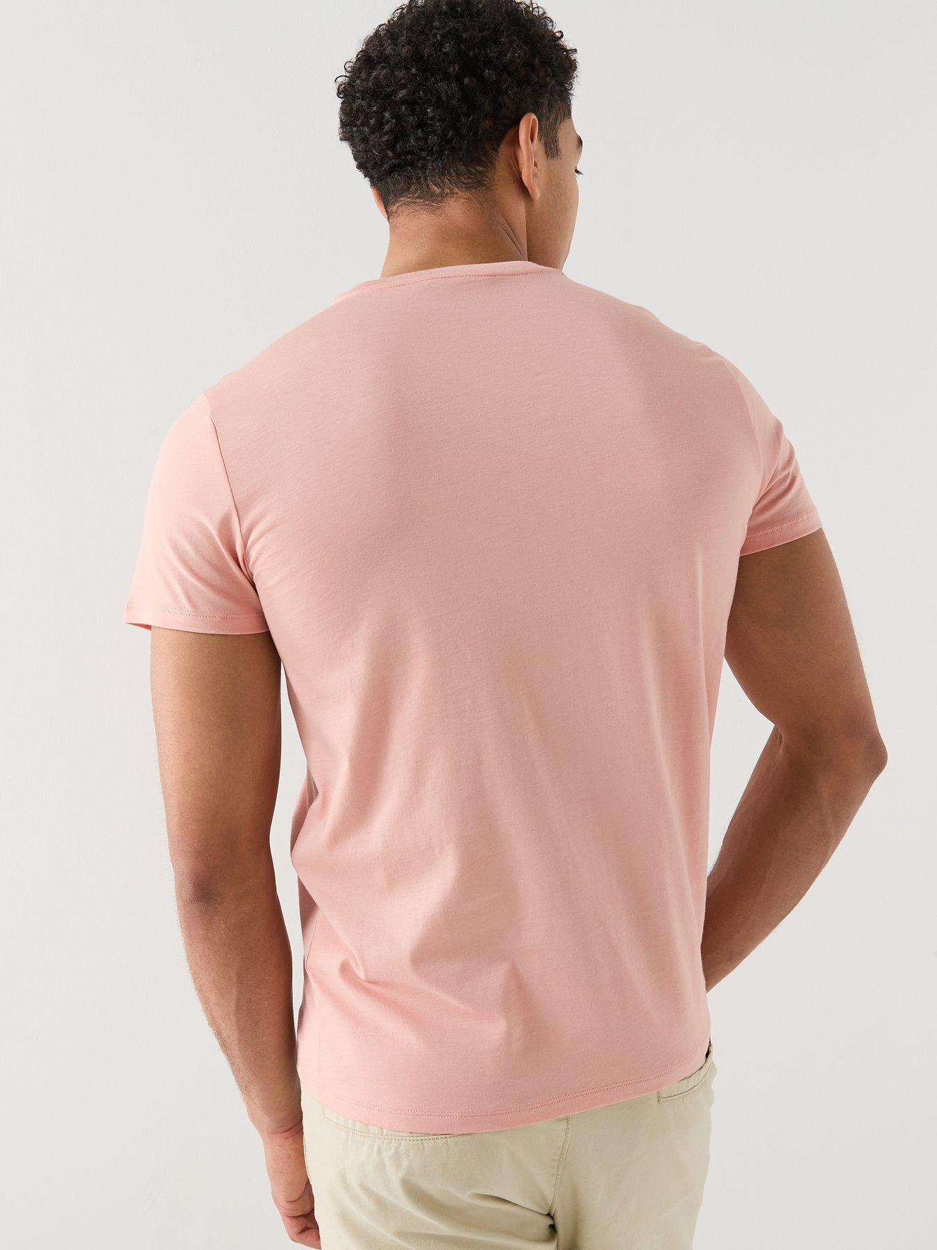 Image 2 of 5 of Lacoste Pima Cotton Short Sleeve T-Shirt- Pink