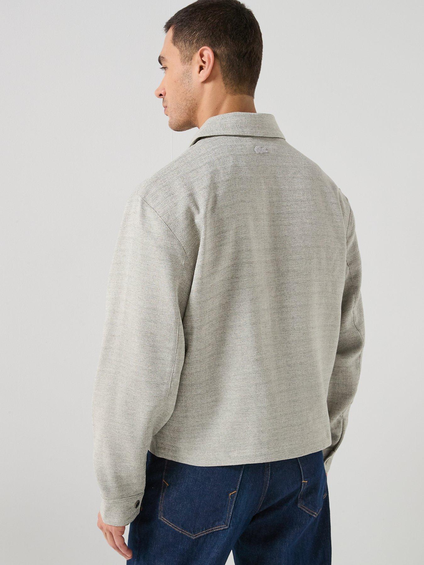 Image 2 of 6 of Lacoste Short Length Marbled Jacket - Grey