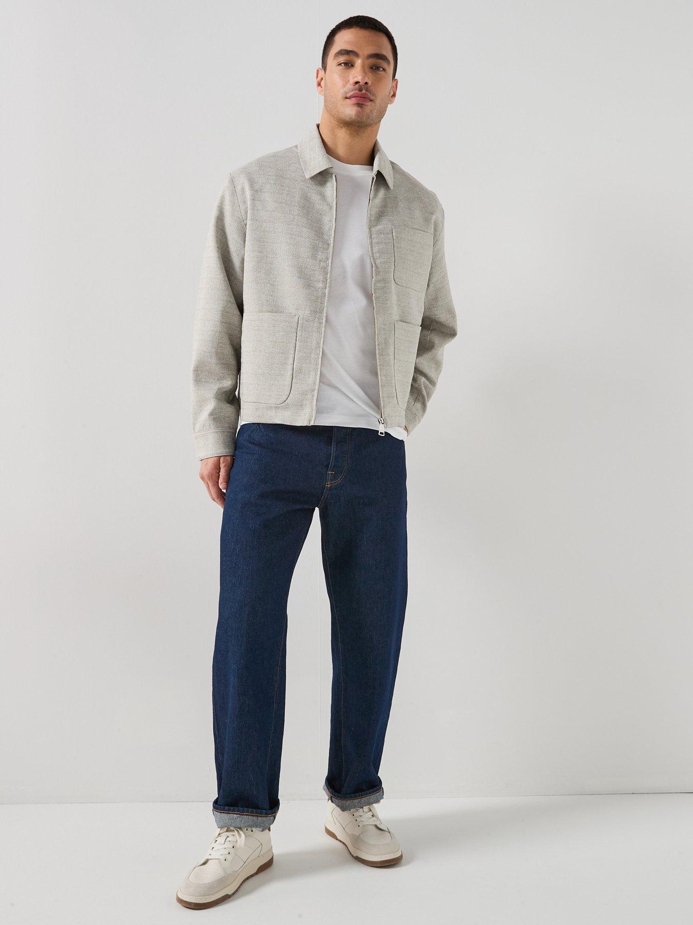 Image 3 of 6 of Lacoste Short Length Marbled Jacket - Grey