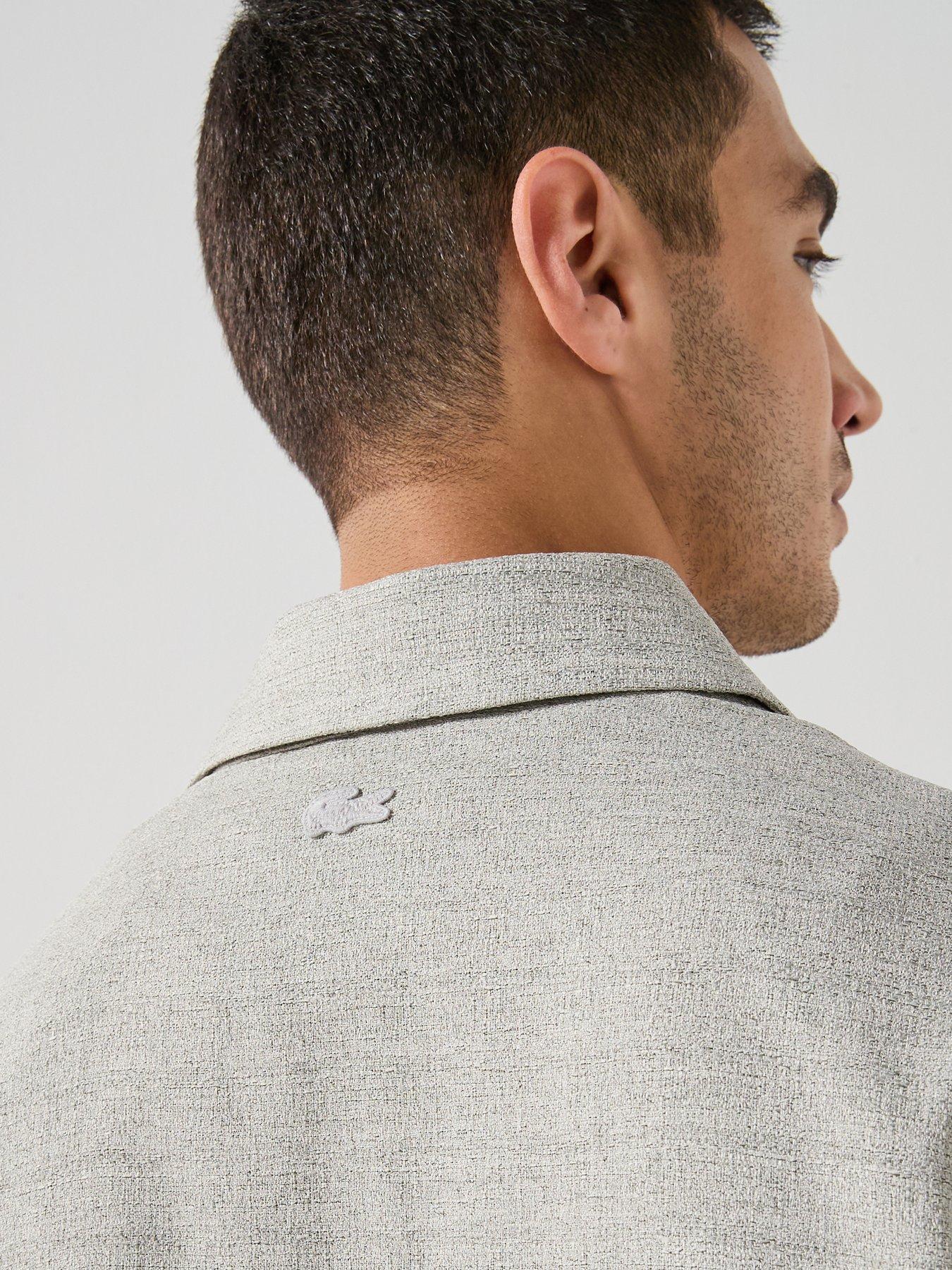 Image 4 of 6 of Lacoste Short Length Marbled Jacket - Grey