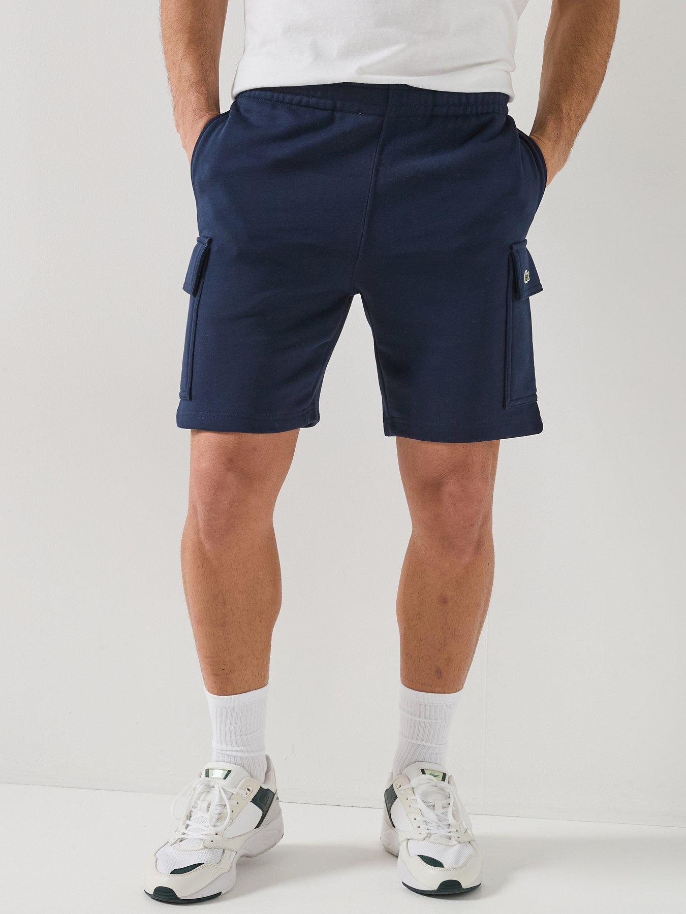 Lacoste Regular Fit Fleece Cargo Shorts - Navy