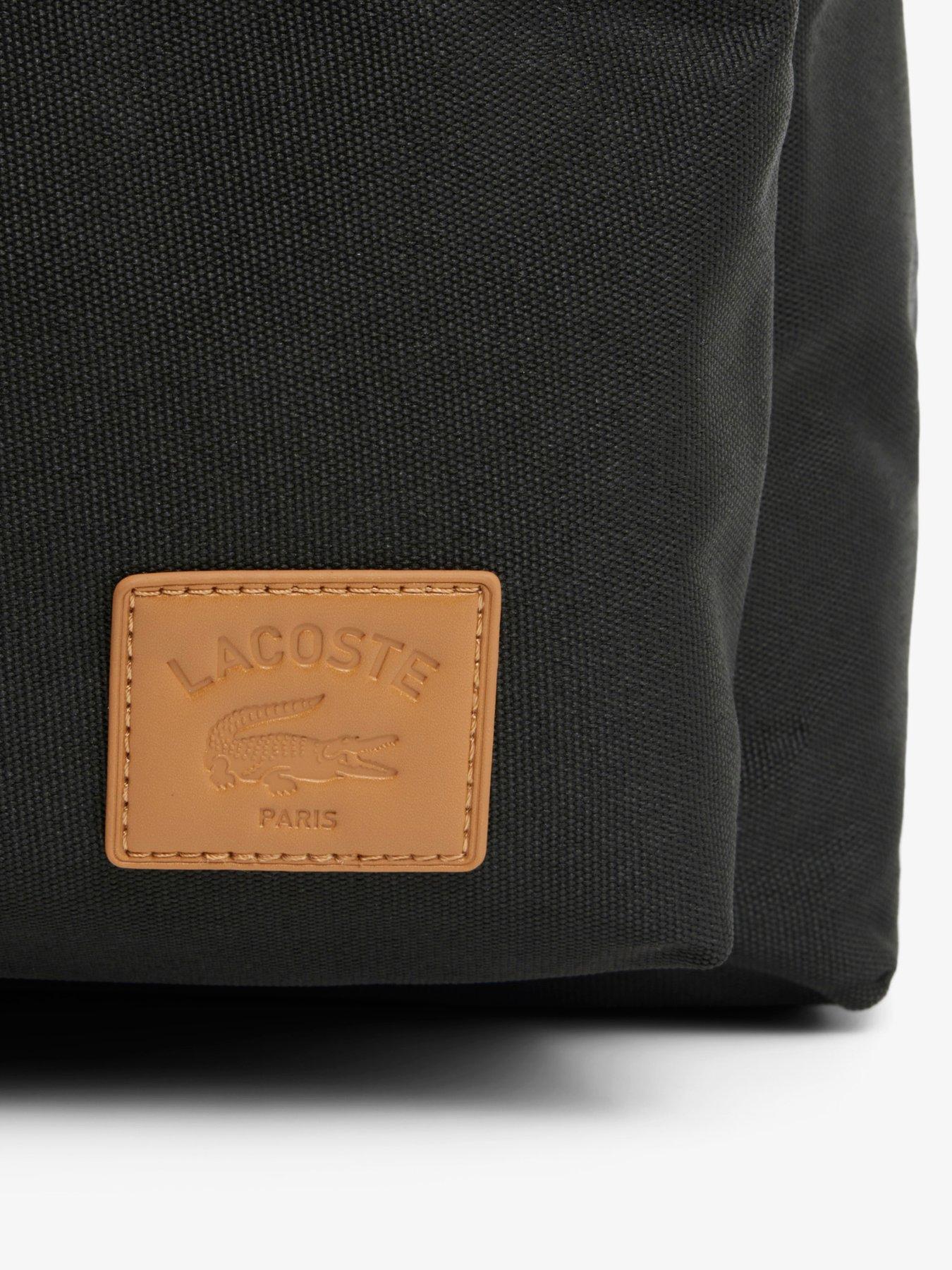 Image 5 of 5 of Lacoste Canvas Backpack - Black