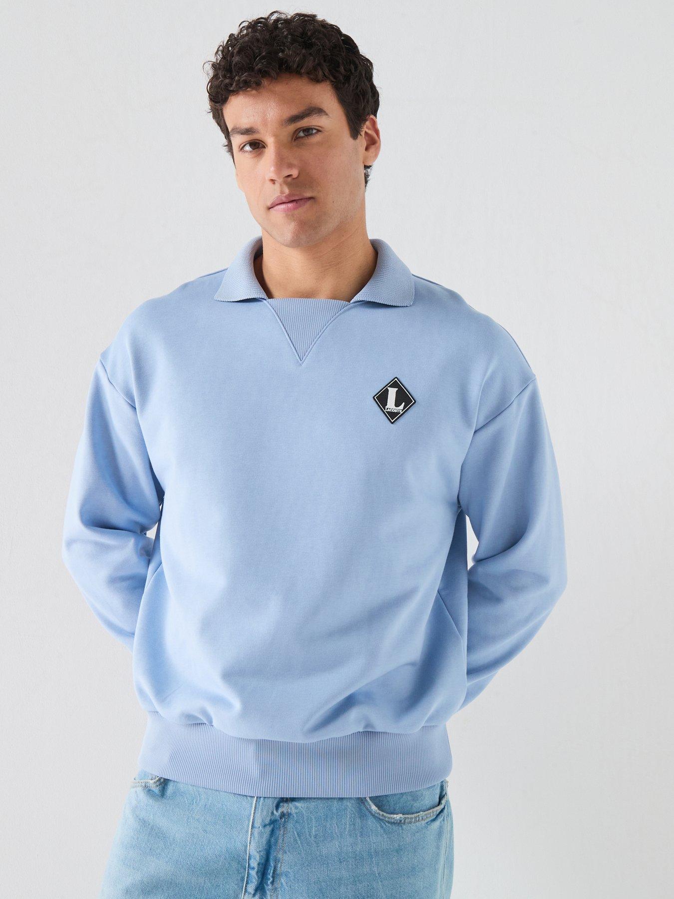 Image 1 of 6 of Lacoste Lacoste L Badge Sweatshirt - Blue