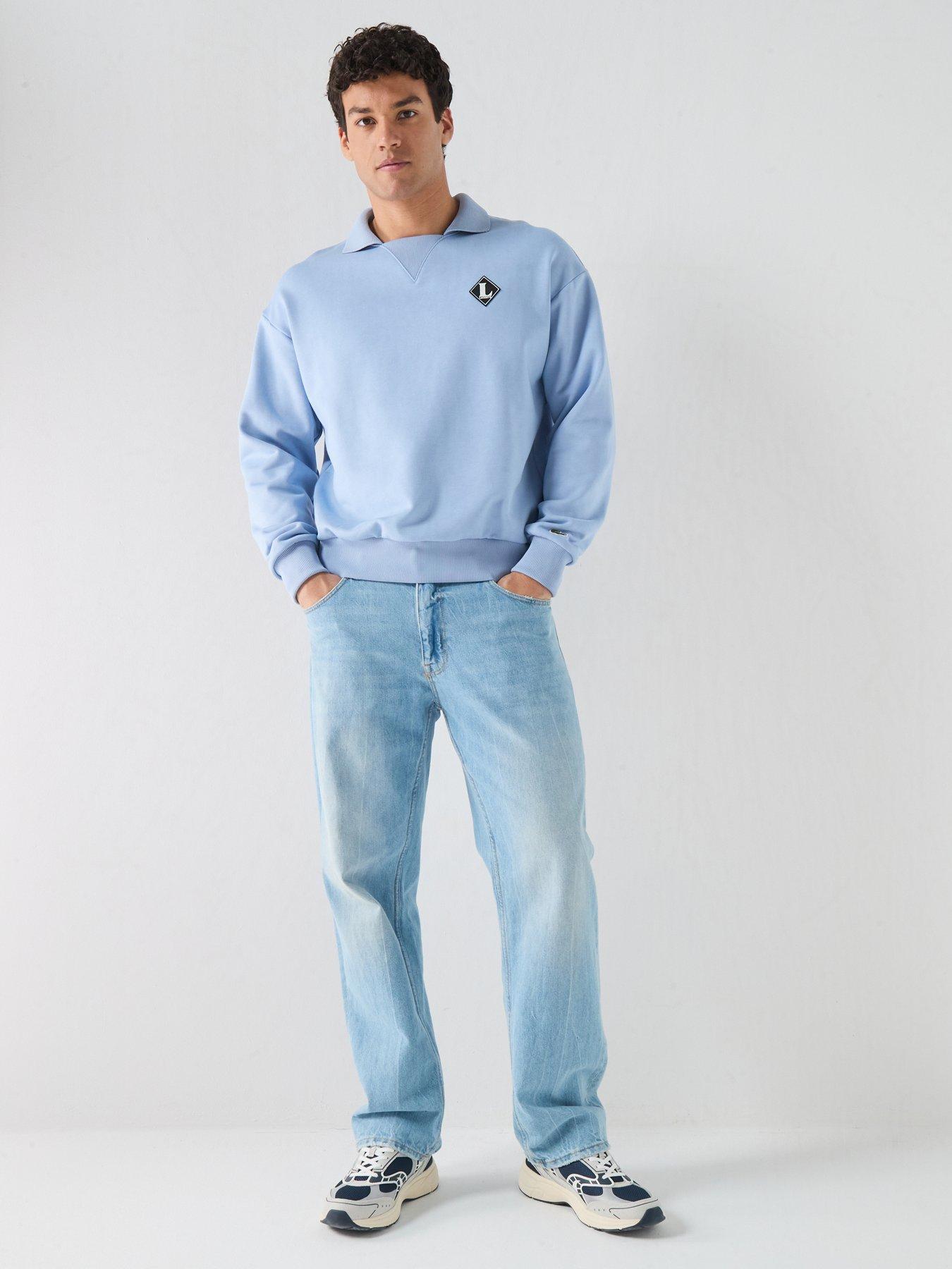 Image 3 of 6 of Lacoste Lacoste L Badge Sweatshirt - Blue