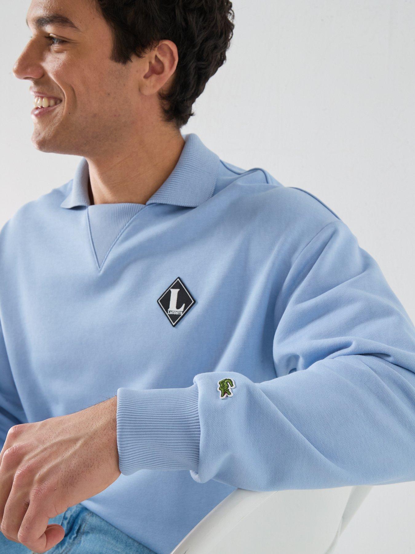 Image 4 of 6 of Lacoste Lacoste L Badge Sweatshirt - Blue
