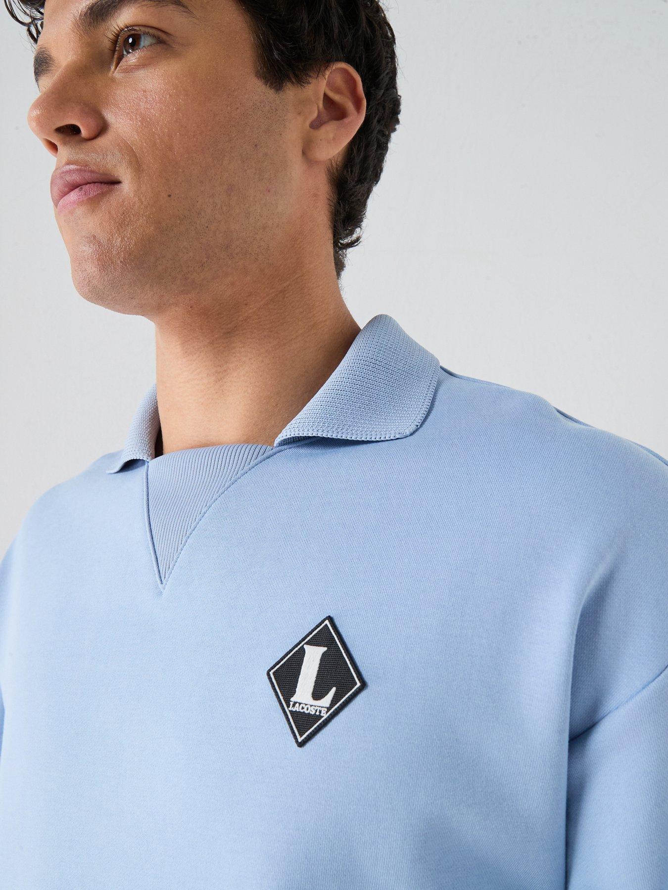 Image 6 of 6 of Lacoste Lacoste L Badge Sweatshirt - Blue