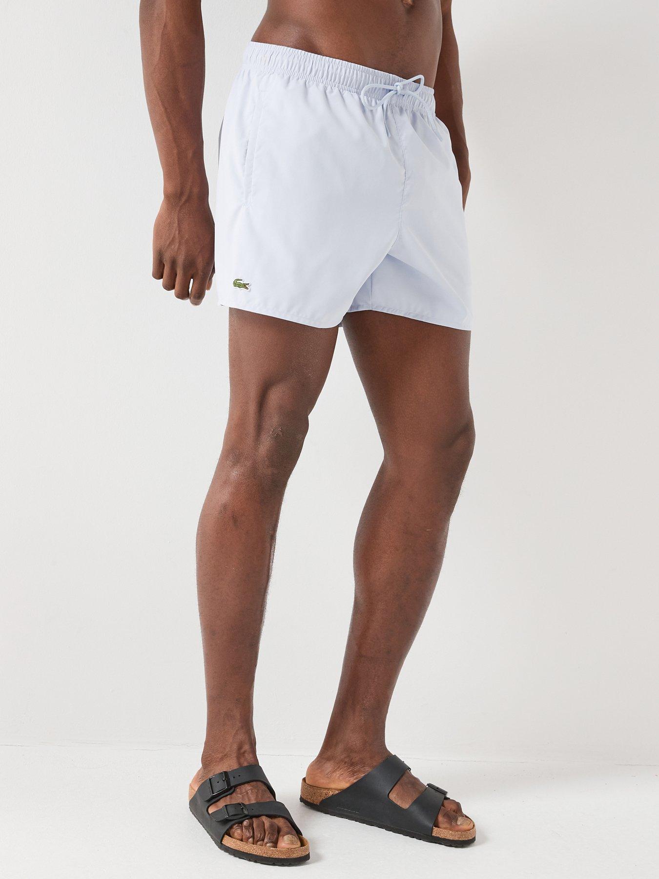 Lacoste Short Quick-Dry Swim Trunks - Pale Blue