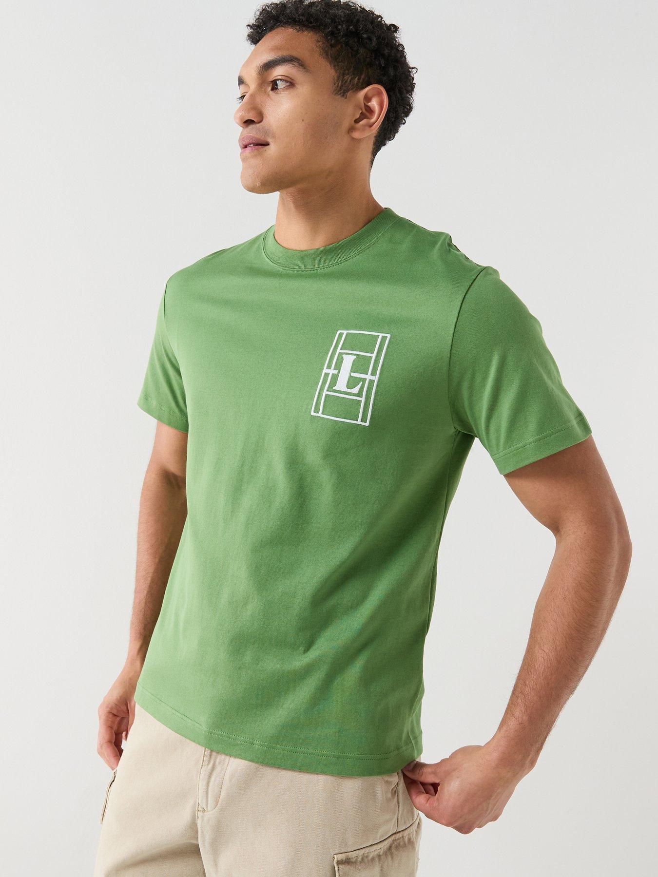 Lacoste Classic Fit Embroidered Heavy Cotton T-Shirt - Green