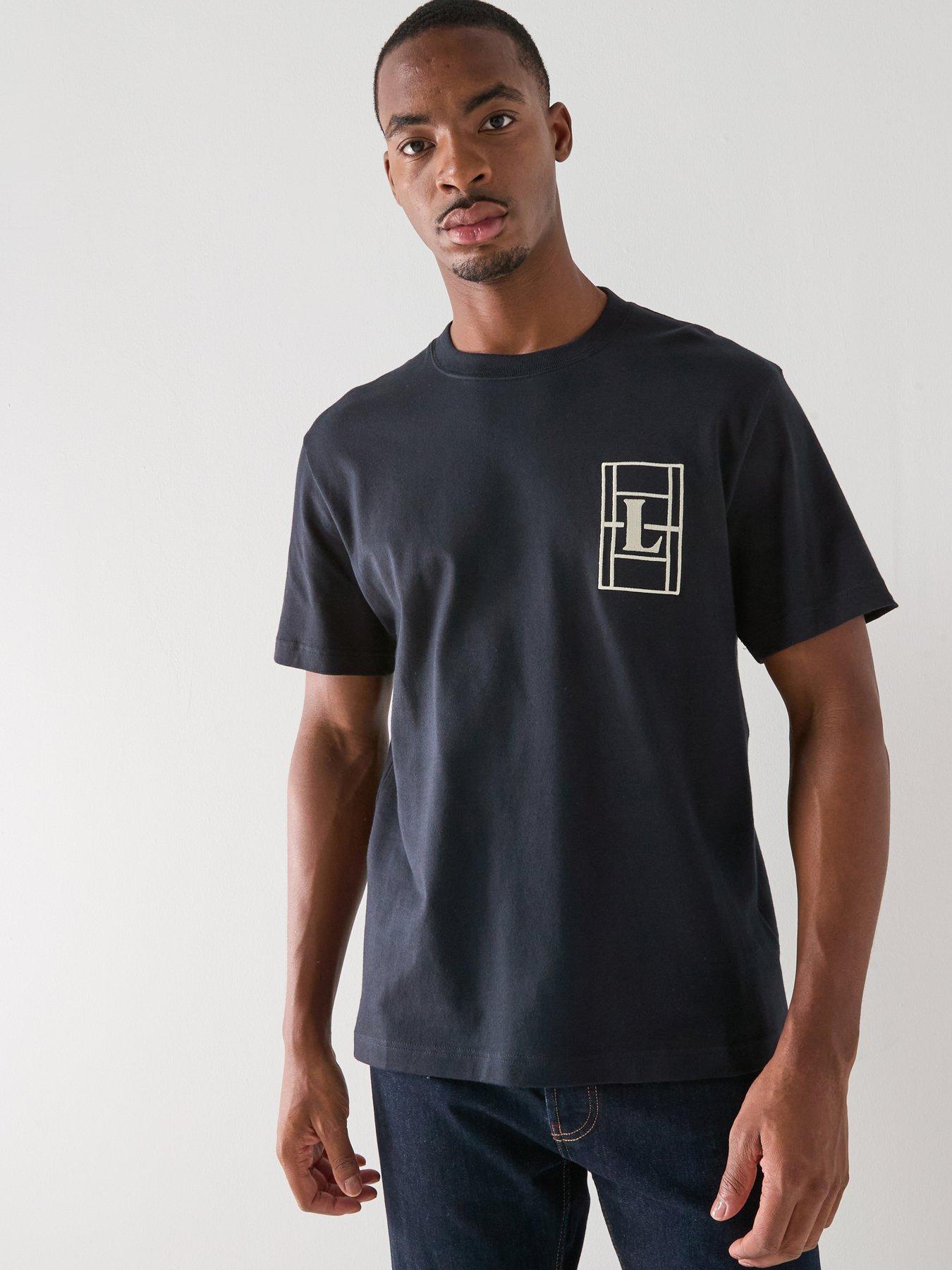 Lacoste Classic Fit Embroidered Heavy Cotton T-Shirt- Black