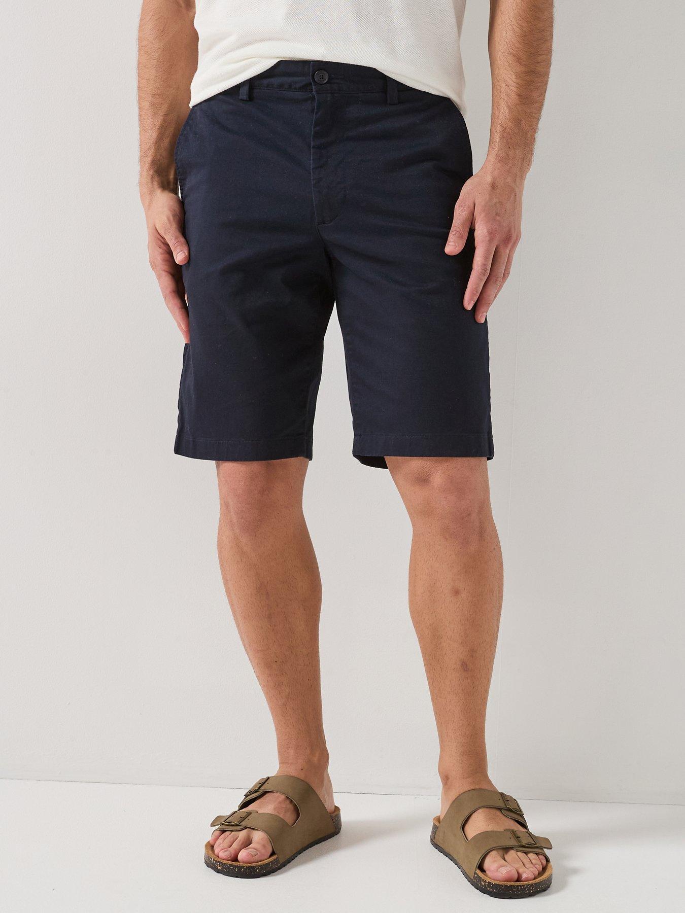 Lacoste Slim Fit Stretch Cotton Chino Bermuda Shorts - Navy