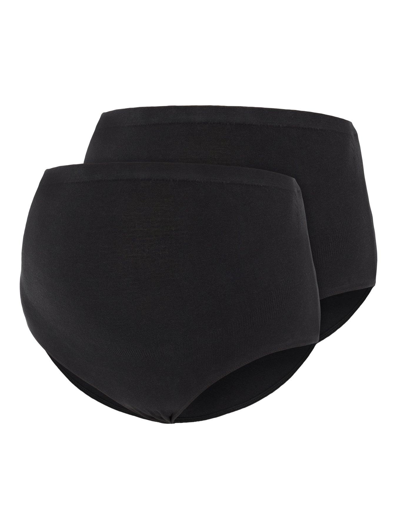  image of mamalicious-mlheal-2-pack-briefs--black