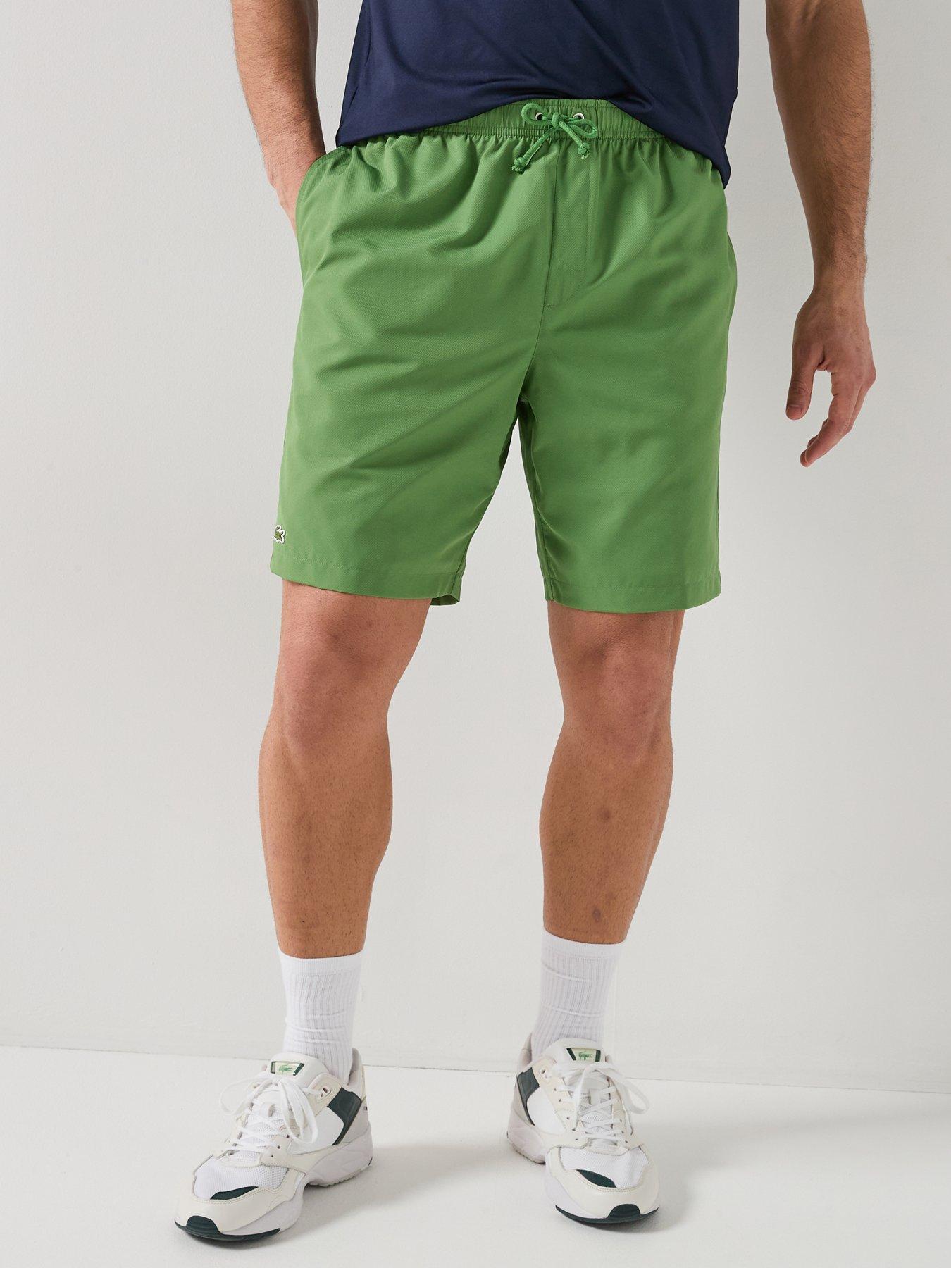 lacoste-woven-drawstring-shorts-green