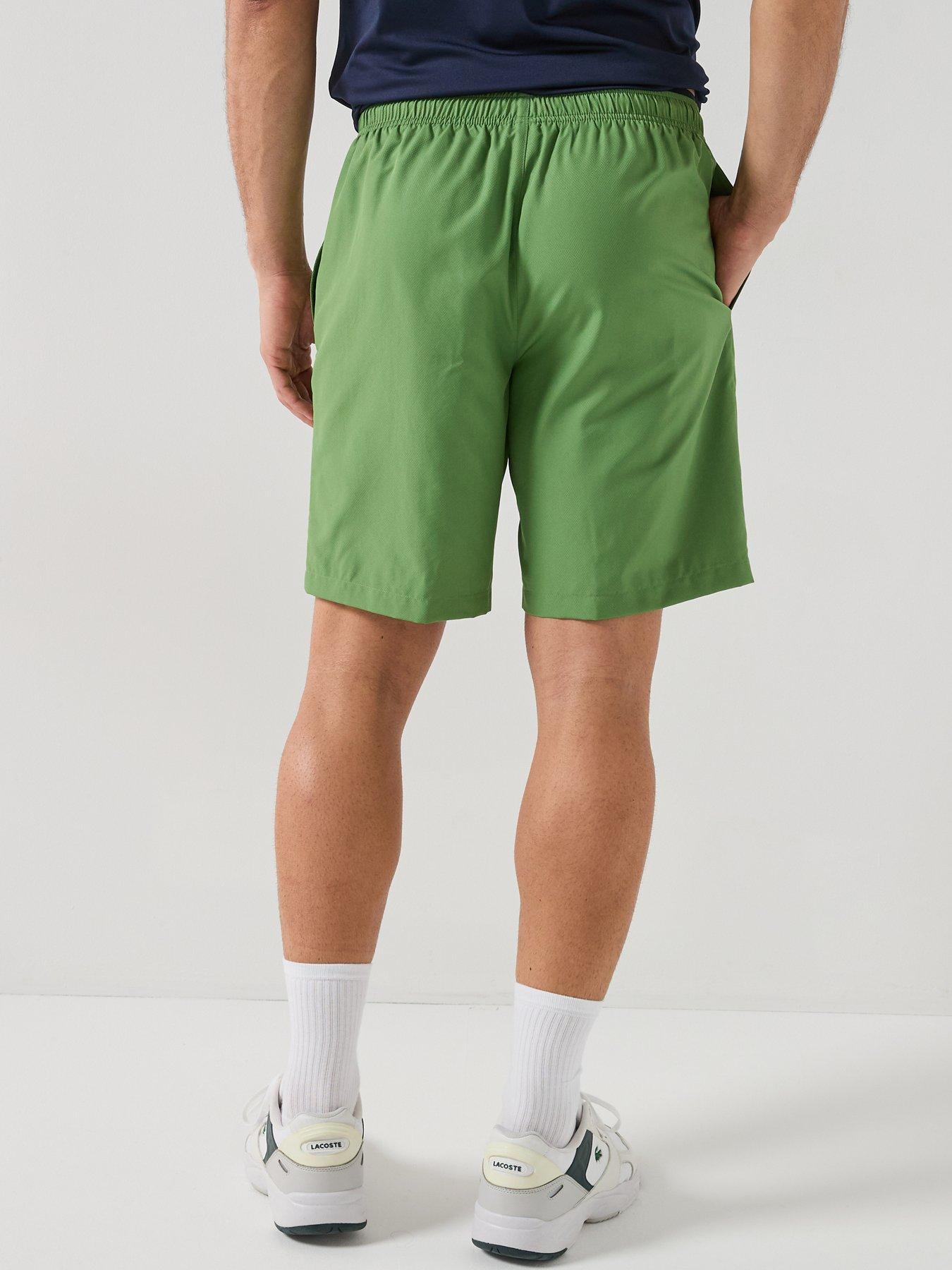  image of lacoste-lacoste-woven-drawstring-shorts-green
