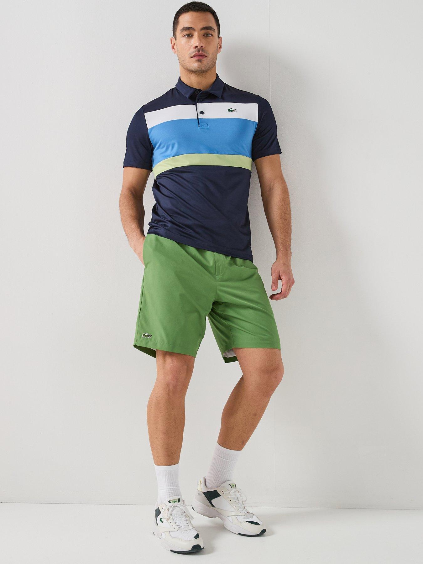  image of lacoste-lacoste-woven-drawstring-shorts-green