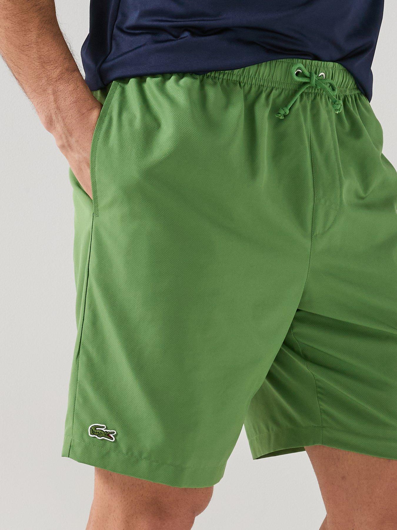  image of lacoste-lacoste-woven-drawstring-shorts-green