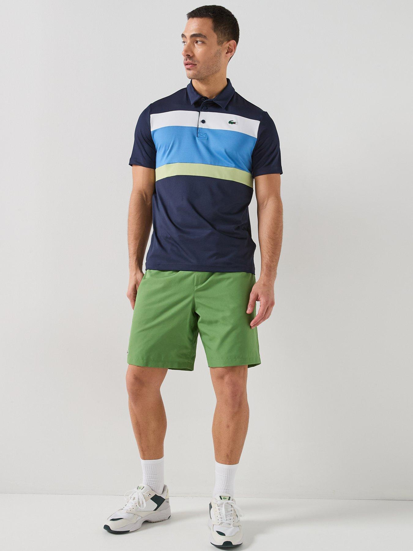  image of lacoste-lacoste-woven-drawstring-shorts-green