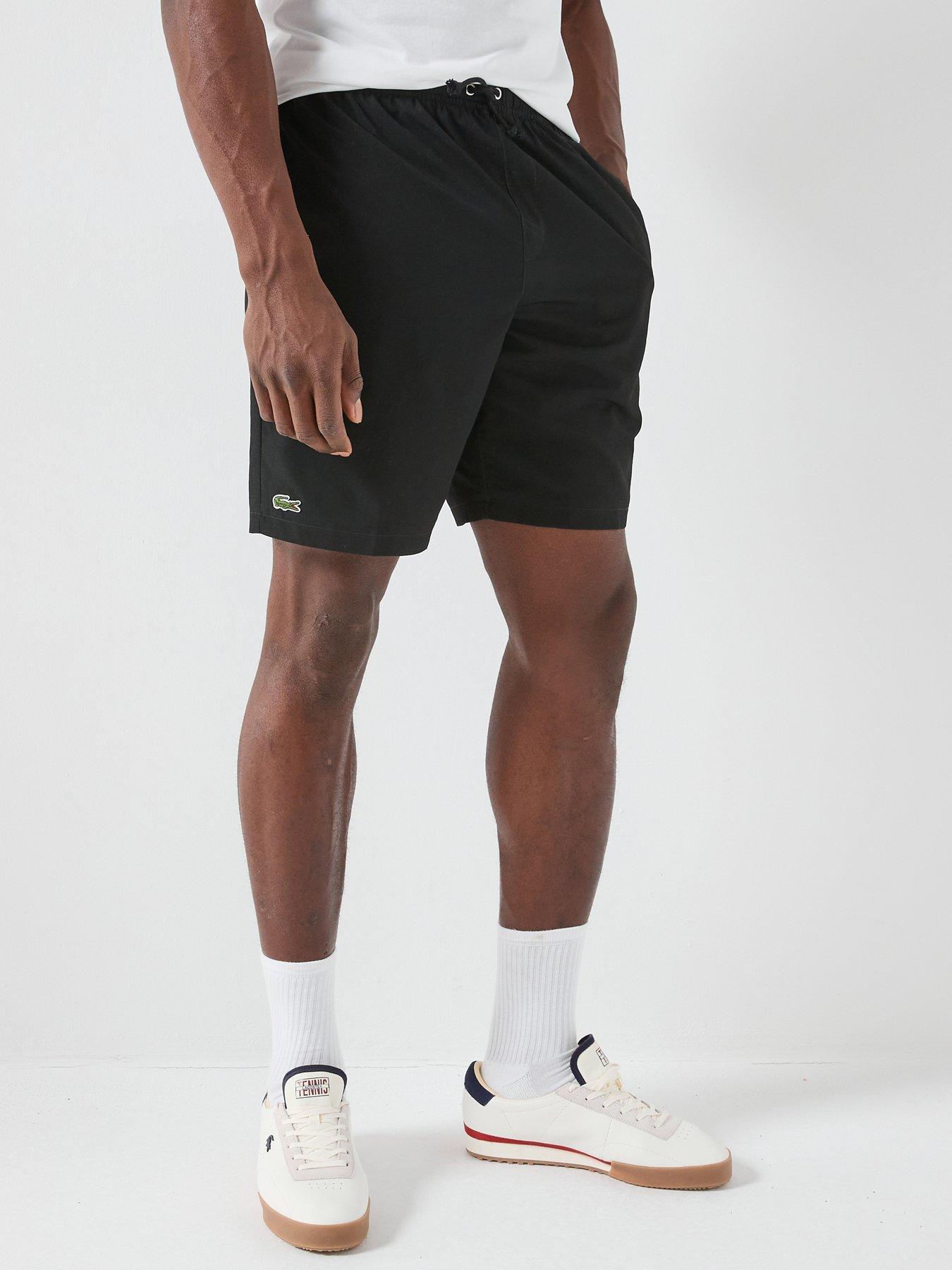 lacoste-woven-drawstring-shorts-black