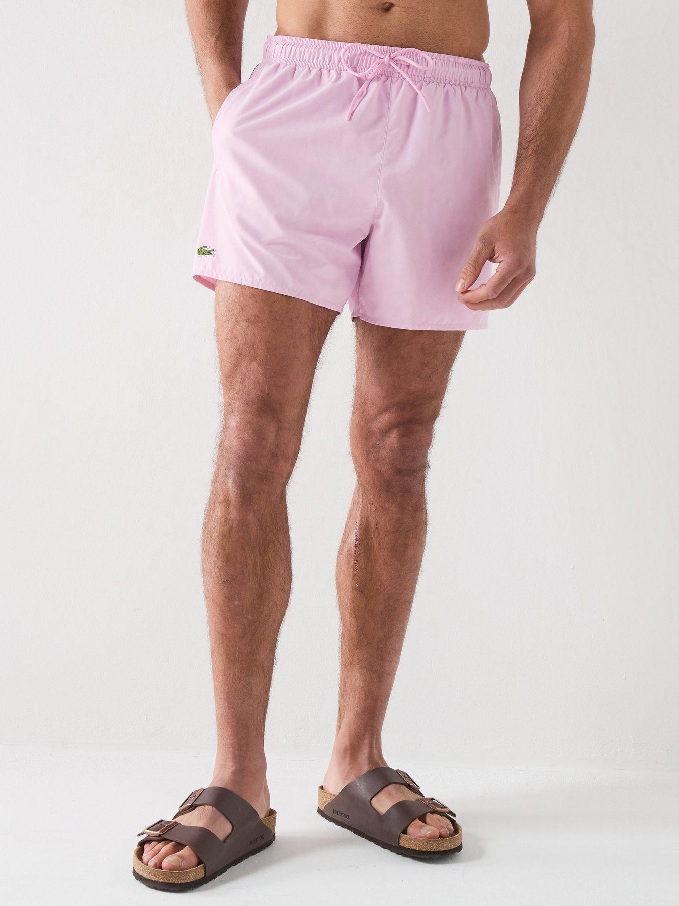 Lacoste Lacoste Short Quick-dry Swim Trunks - Pink