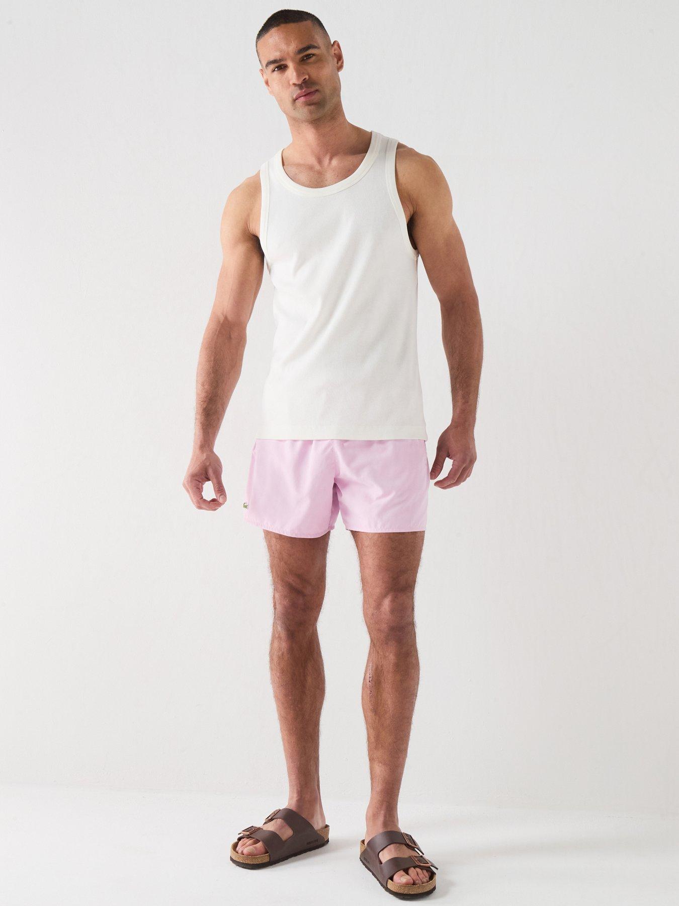 Image 3 of 5 of Lacoste Lacoste Short Quick-dry Swim Trunks - Pink