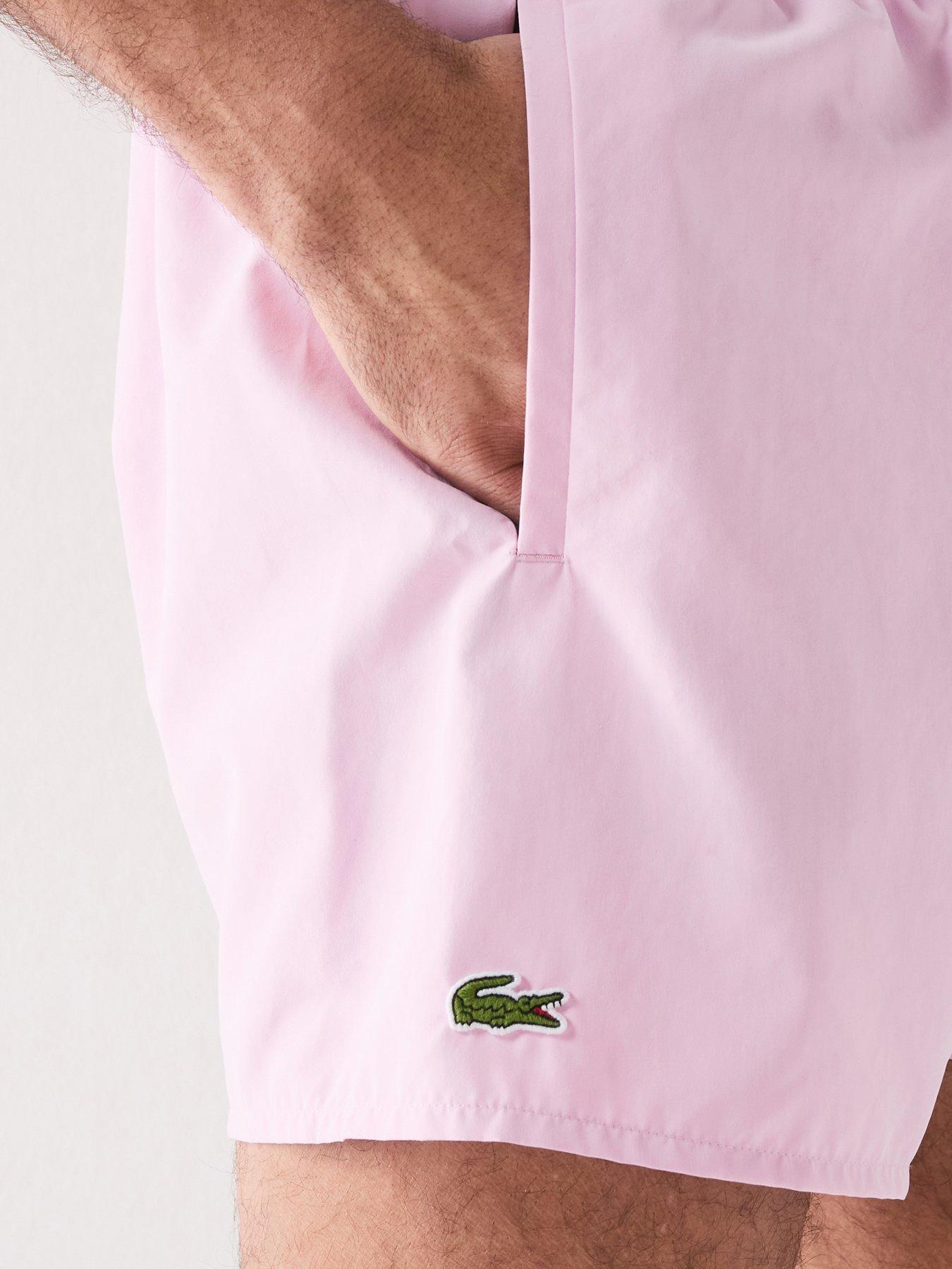 Image 4 of 5 of Lacoste Lacoste Short Quick-dry Swim Trunks - Pink