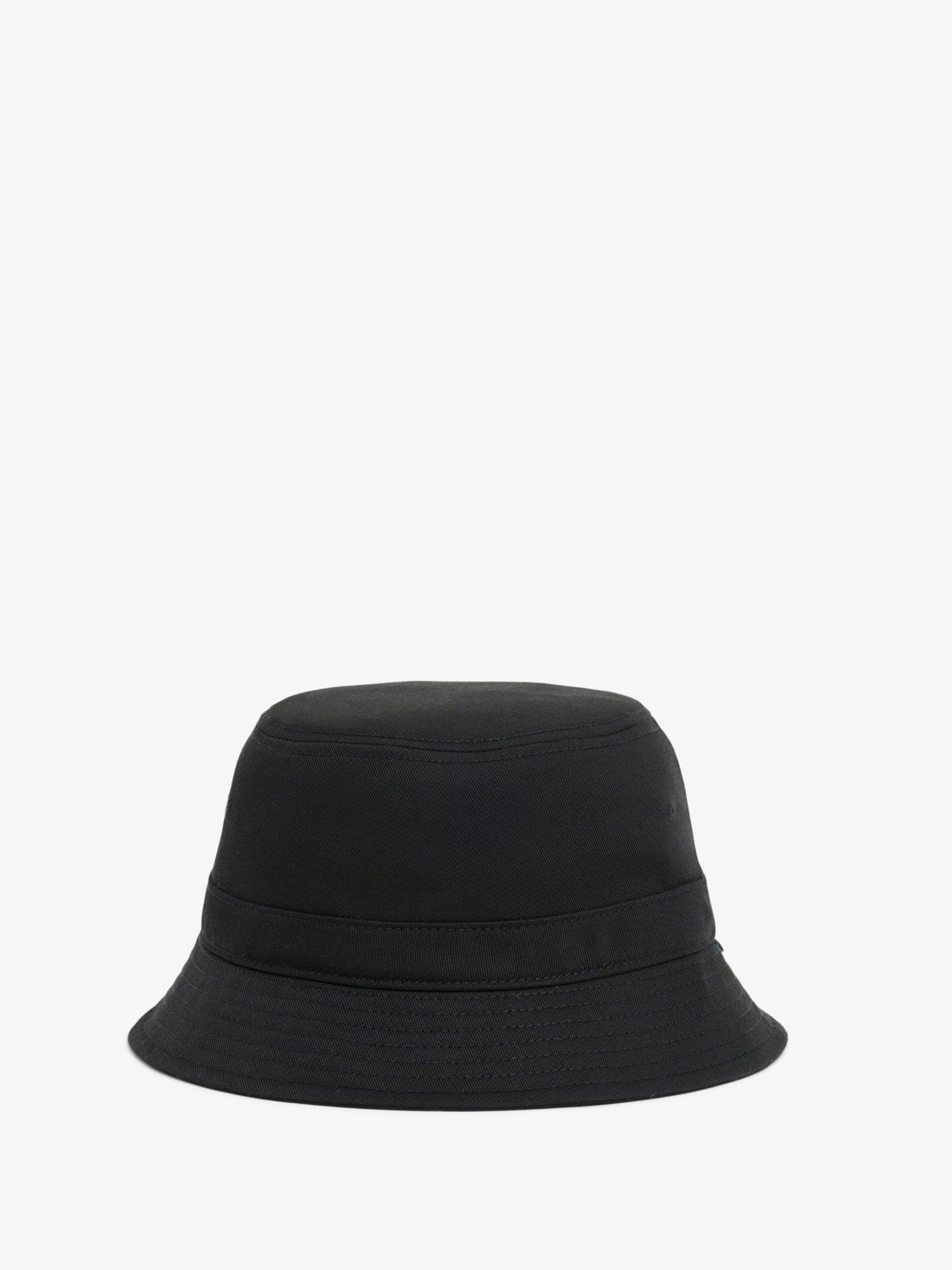 Image 3 of 4 of Lacoste Cotton Twill Bucket Hat - Black