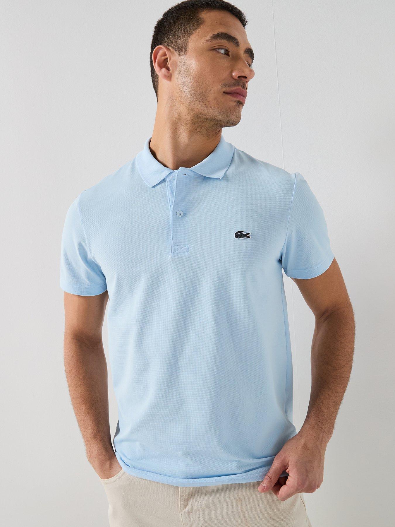 Lacoste Regular Fit Cotton Blend Ottoman Polo Shirt - Blue