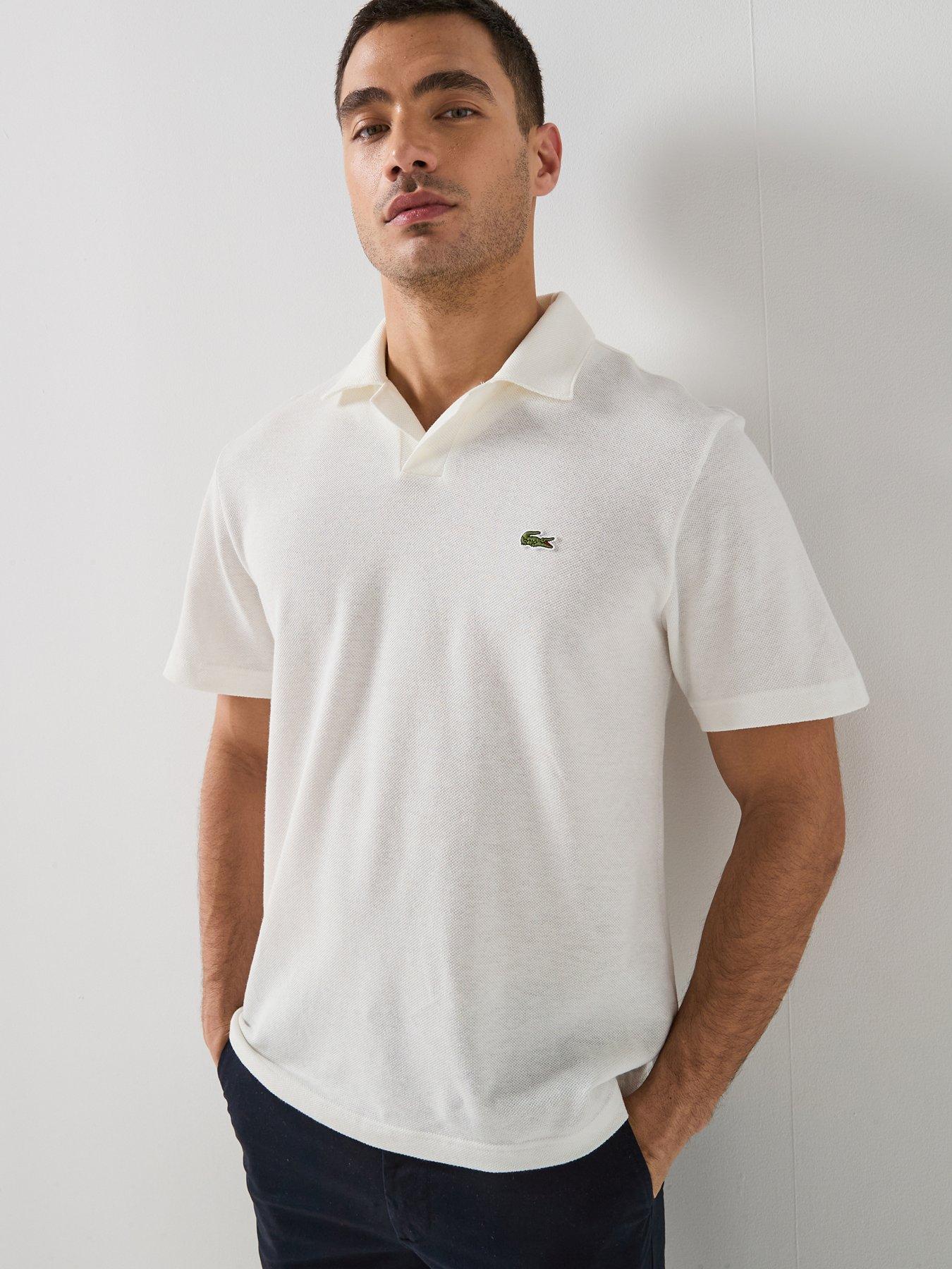 Lacoste Lacoste Classic Fit Open Neck Polo Shirt - White