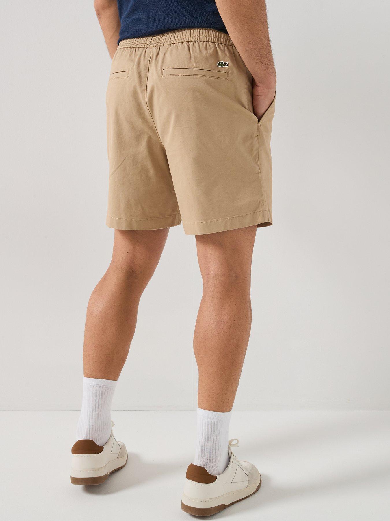 Image 2 of 5 of Lacoste Lightweight Cotton Poplin Bermuda Cargo Shorts - Brown