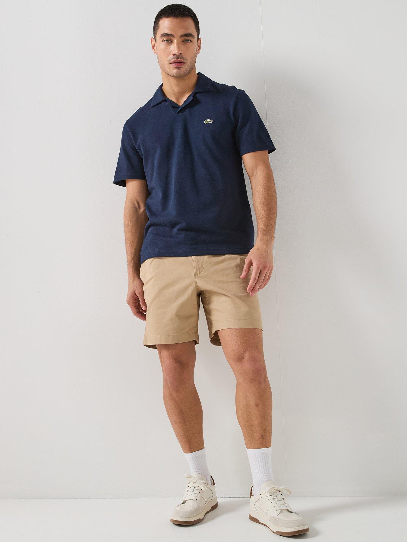 Image 3 of 5 of Lacoste Lightweight Cotton Poplin Bermuda Cargo Shorts - Brown