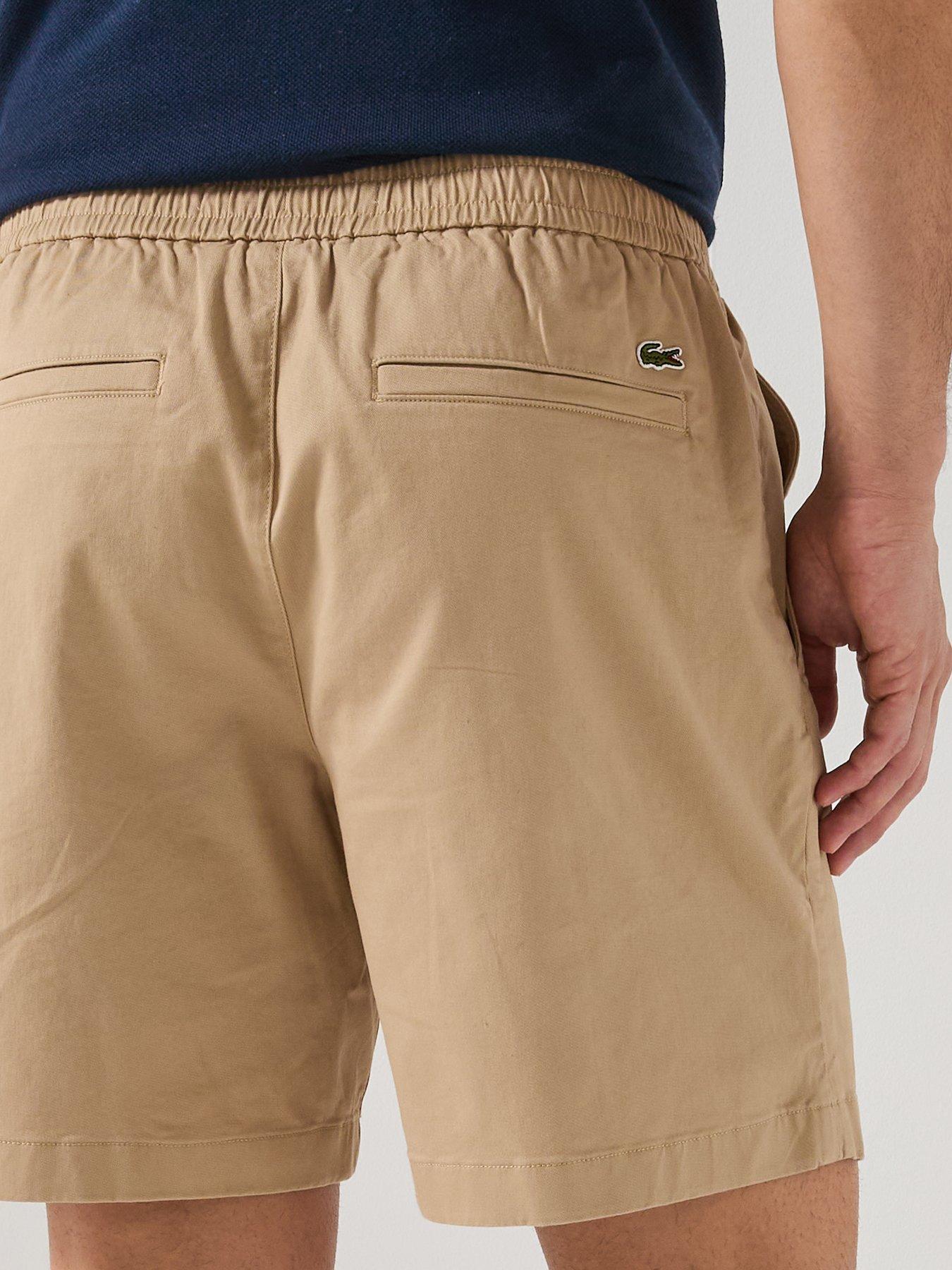 Image 4 of 5 of Lacoste Lightweight Cotton Poplin Bermuda Cargo Shorts - Brown