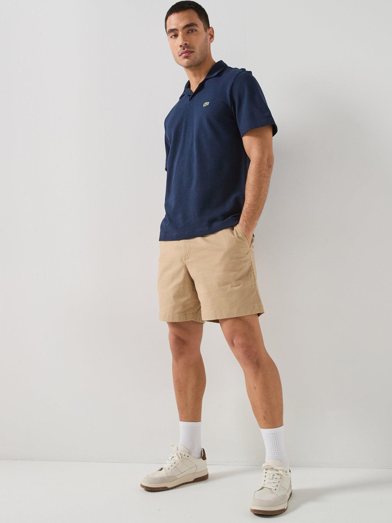 Image 5 of 5 of Lacoste Lightweight Cotton Poplin Bermuda Cargo Shorts - Brown