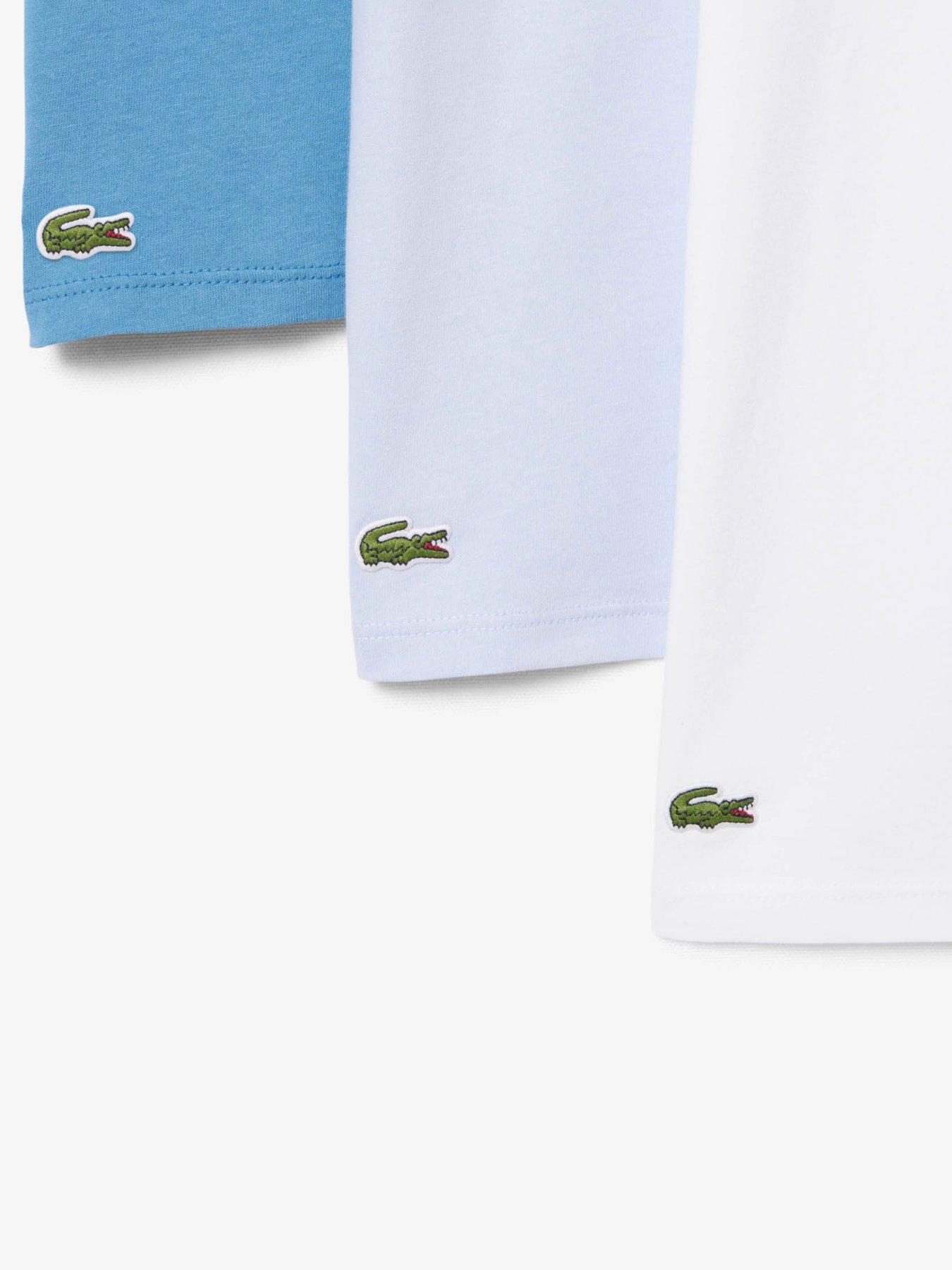 Image 4 of 5 of Lacoste 3-Pack Cotton Crew Neck T-Shirts- Multi