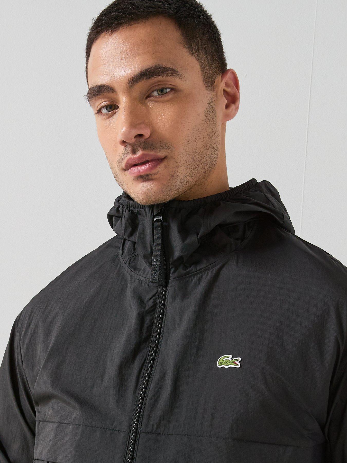 Image 4 of 6 of Lacoste Lightweight Unlined Ripstop Jacket - Black
