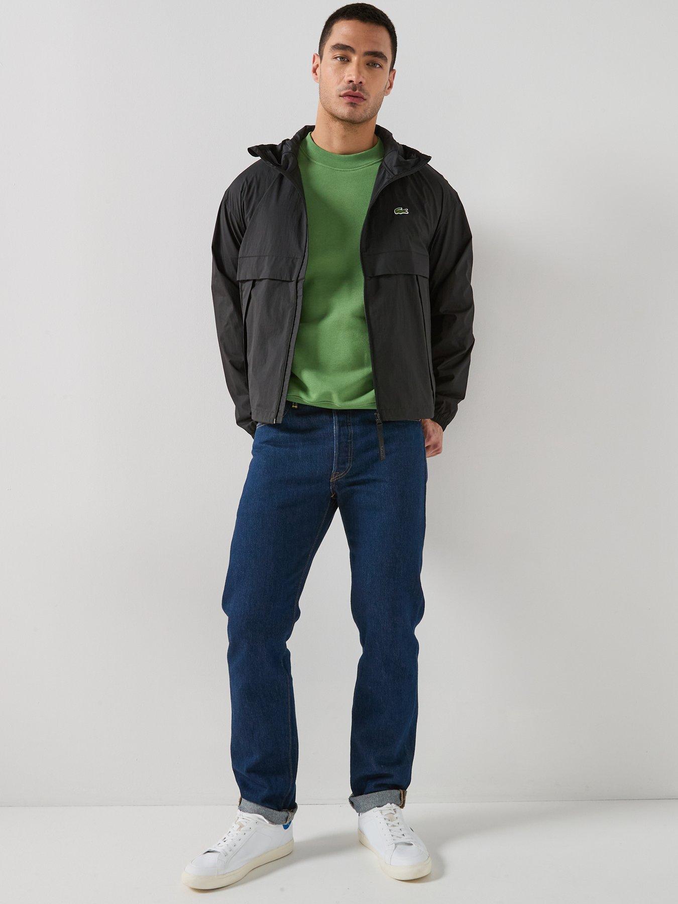 Image 6 of 6 of Lacoste Lightweight Unlined Ripstop Jacket - Black
