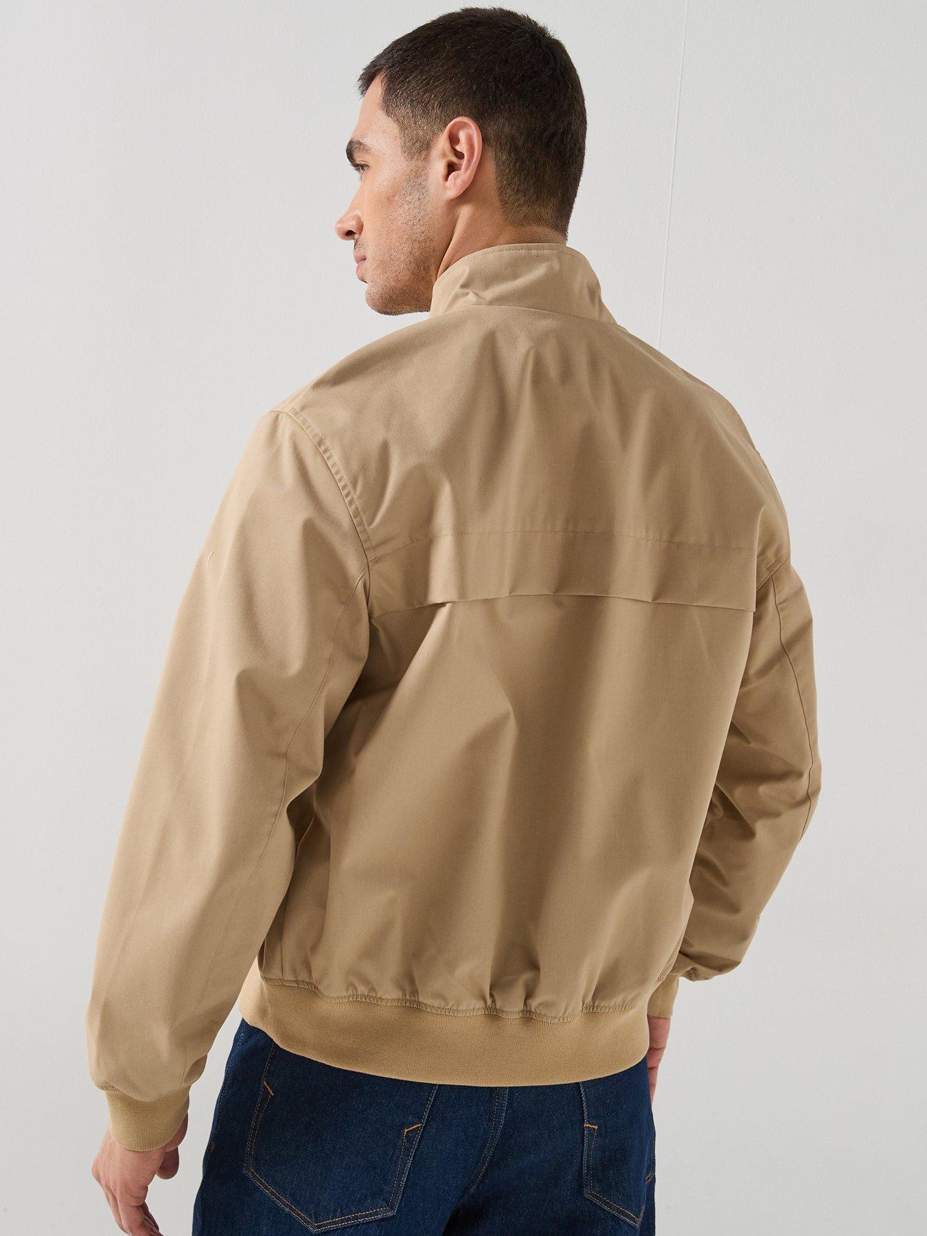  image of lacoste-harrington-jacket-brown