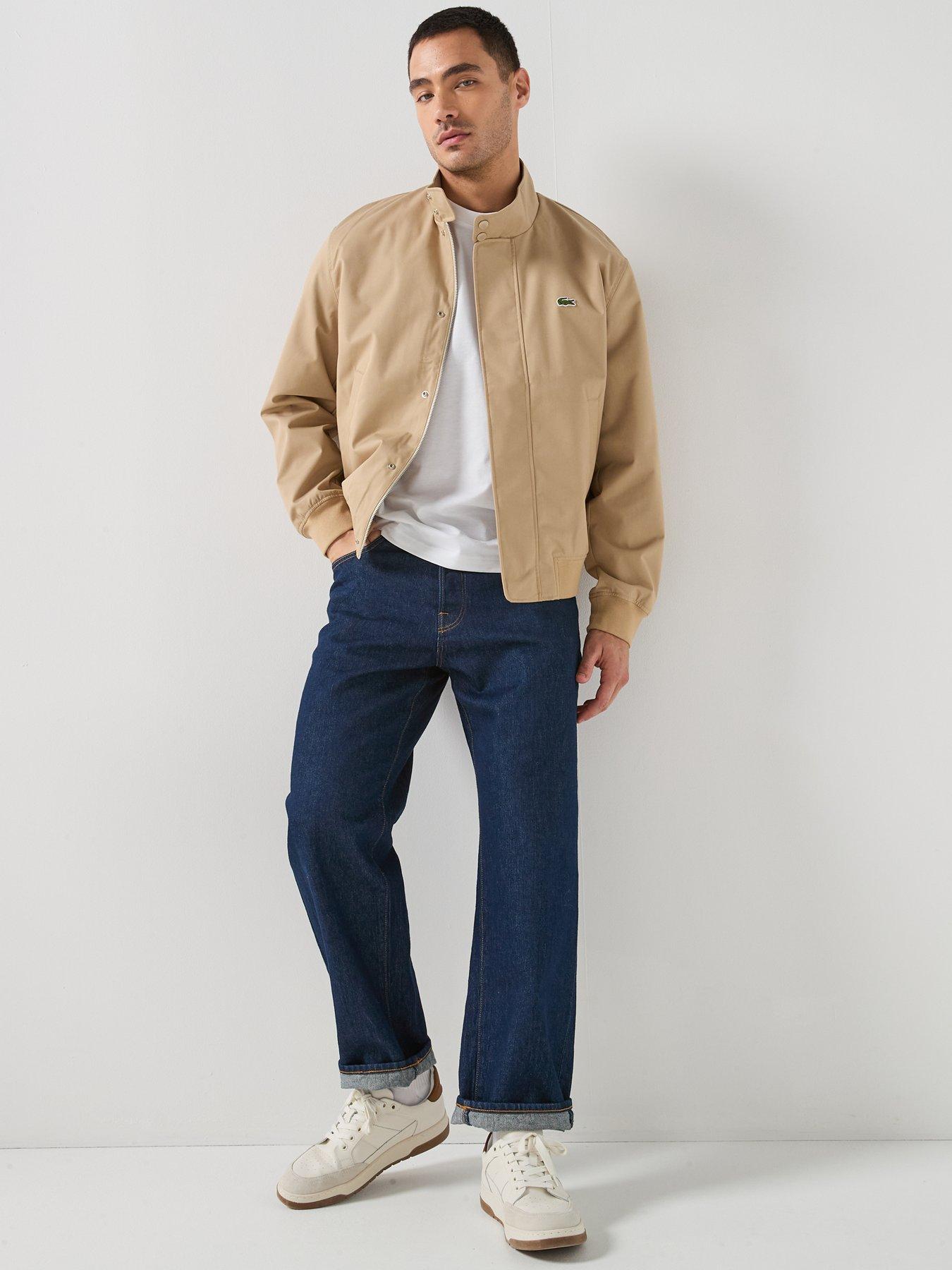  image of lacoste-harrington-jacket-brown