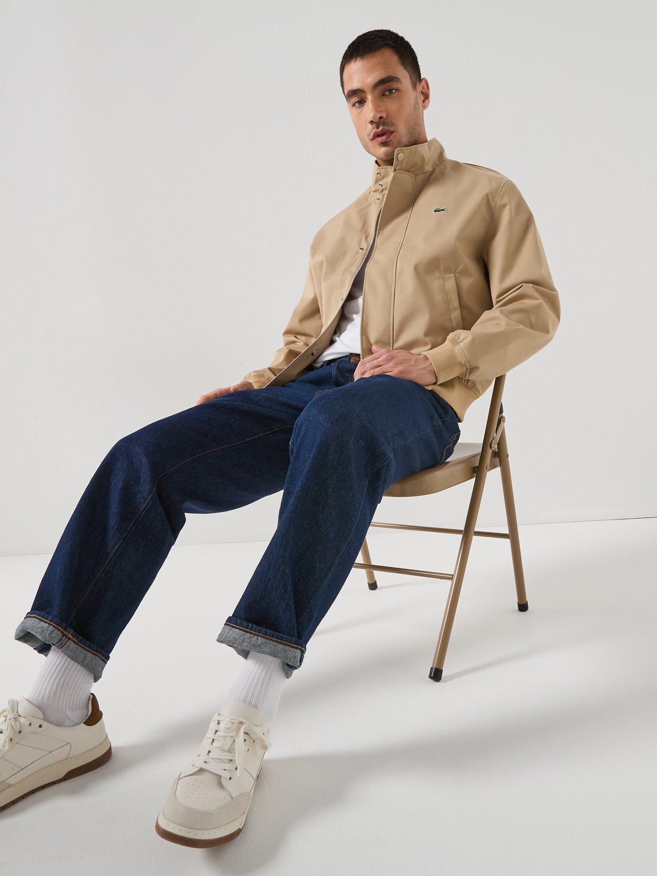  image of lacoste-harrington-jacket-brown