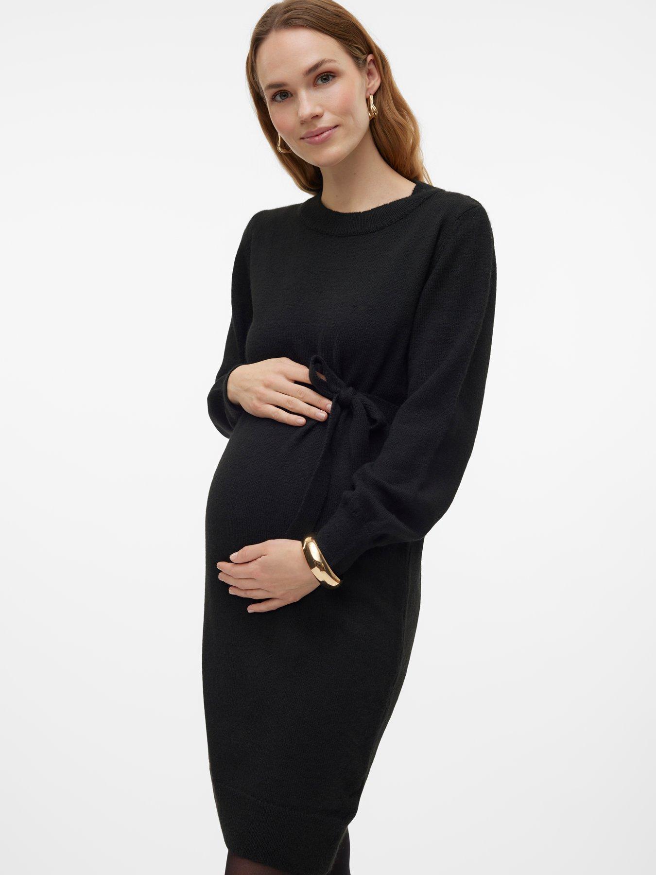mamalicious-mlnewanne-maternity-knit-dress-black