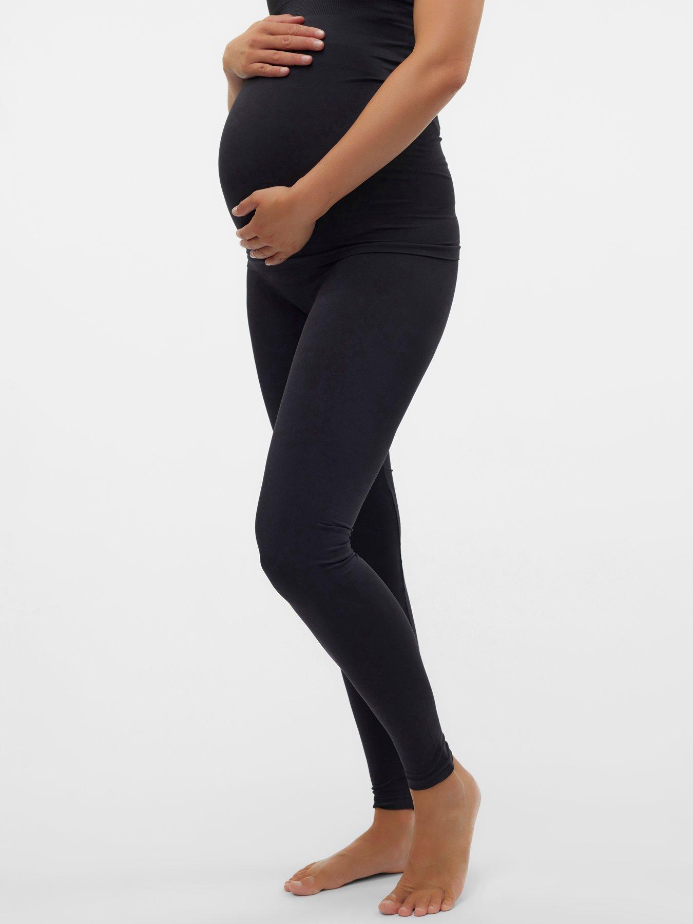  image of mamalicious-maternity-leggings-black