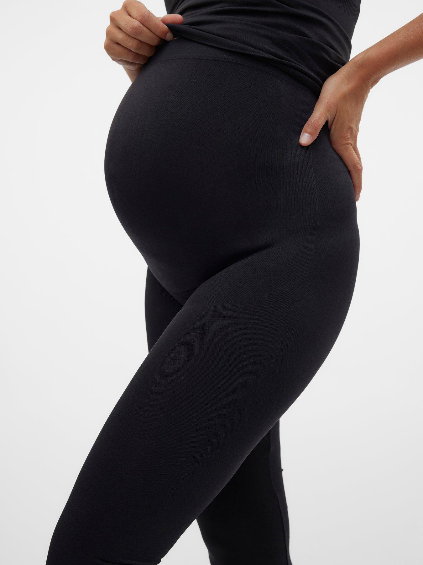  image of mamalicious-maternity-leggings-black
