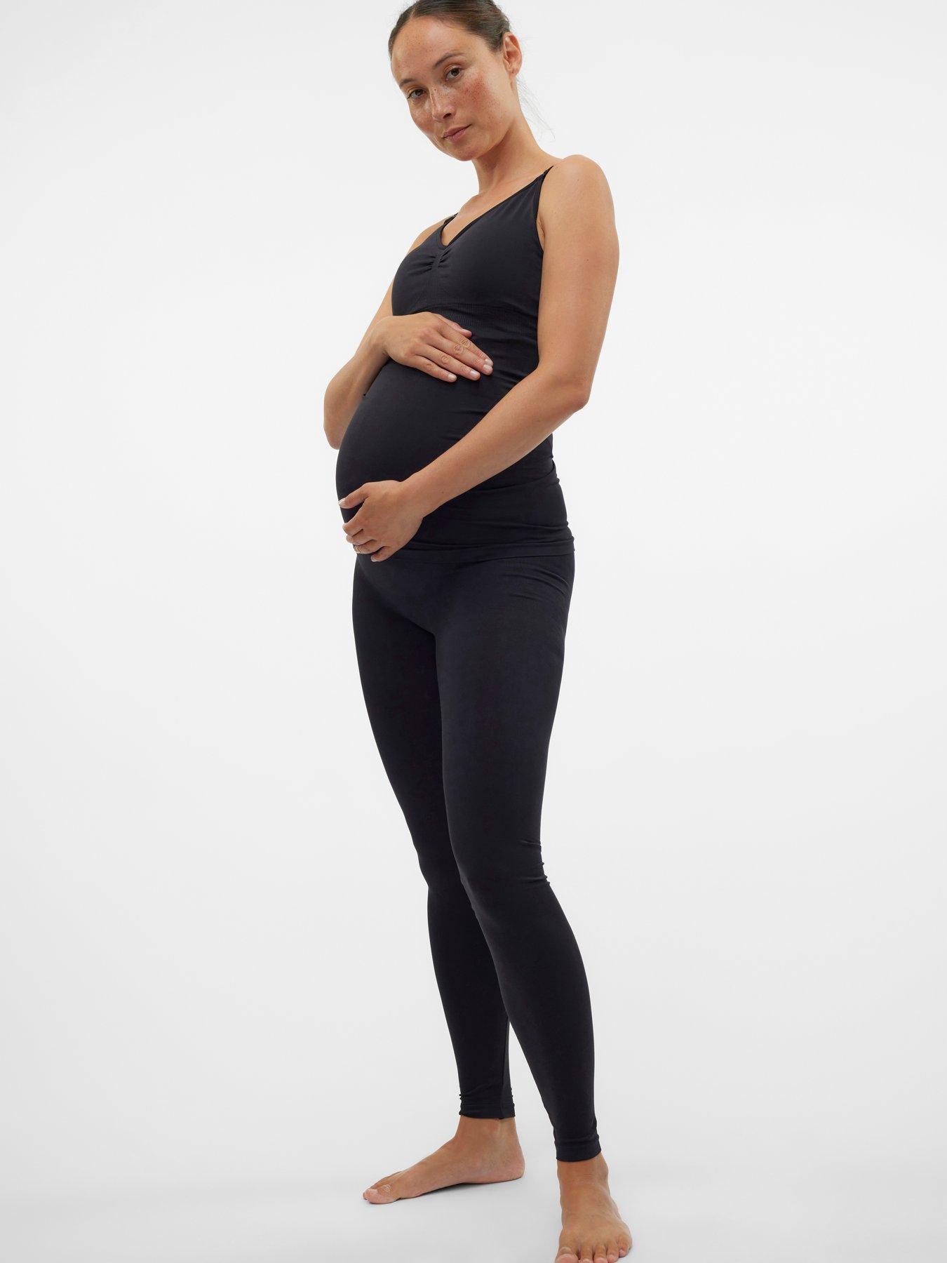  image of mamalicious-maternity-leggings-black