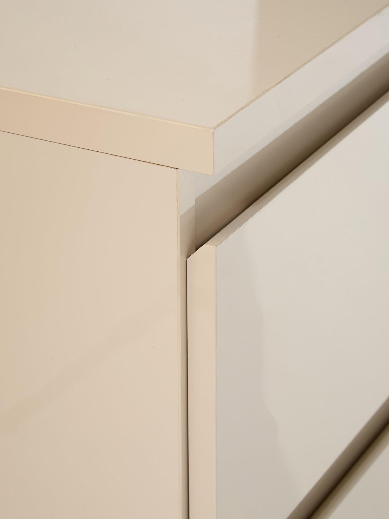 Image 5 of 7 of The Very Collection Layton Gloss 6 Drawer Chest - Oatmeal - FSC&reg; Certified