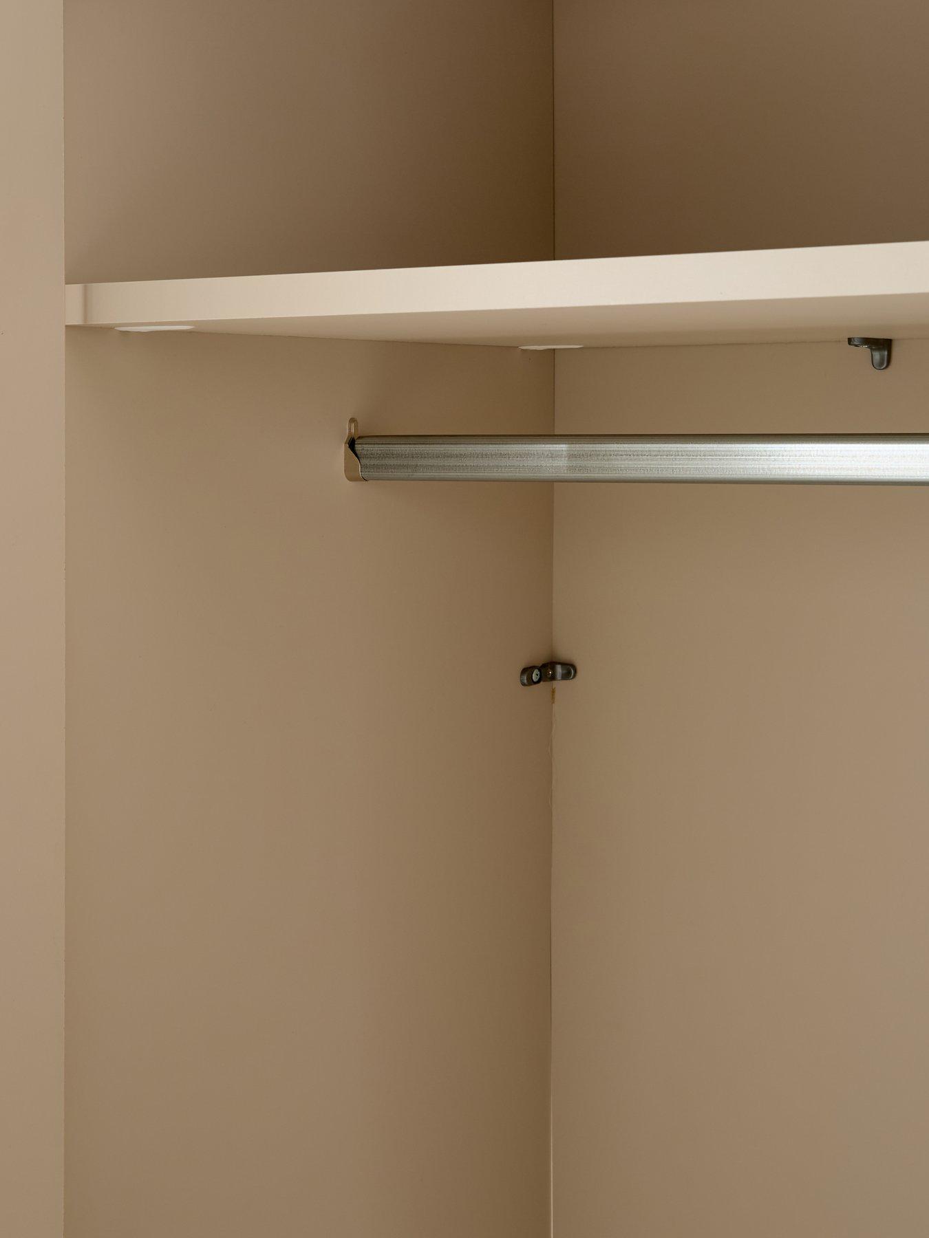 Image 6 of 7 of The Very Collection Layton Gloss 6 Door Wardrobe - Oatmeal - FSC&reg; Certified