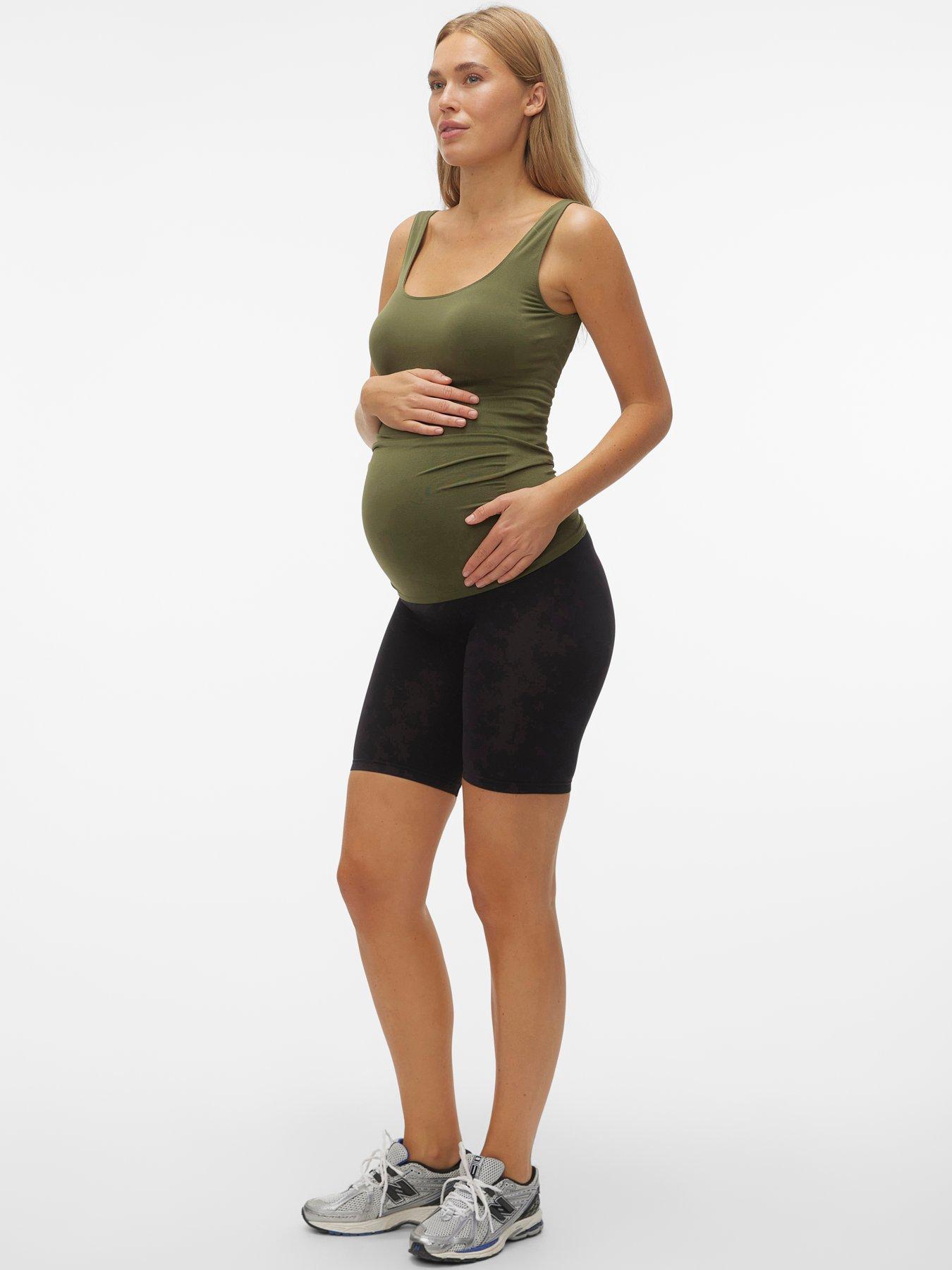  image of mamalicious-maternity-shorts-black