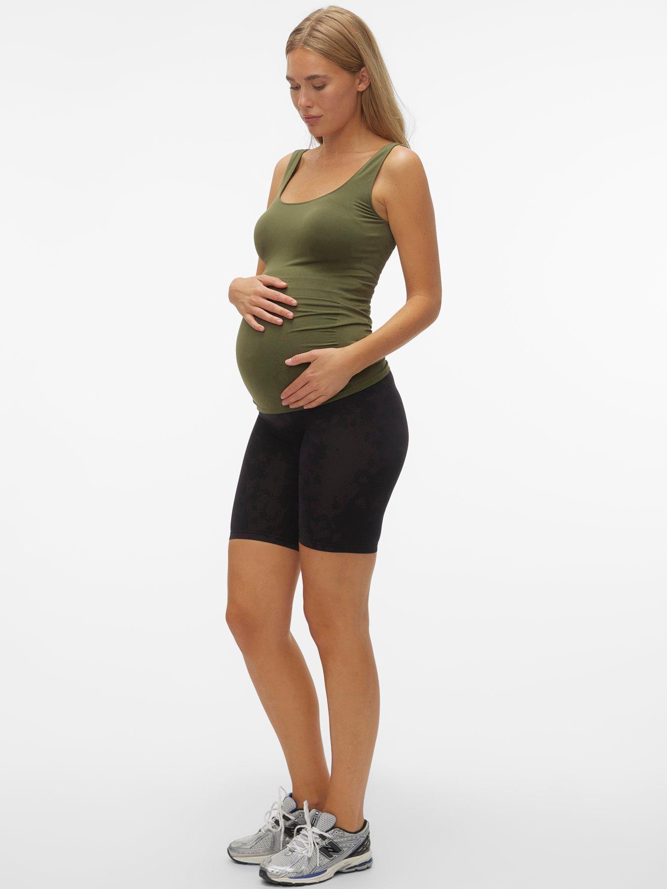  image of mamalicious-maternity-shorts-black