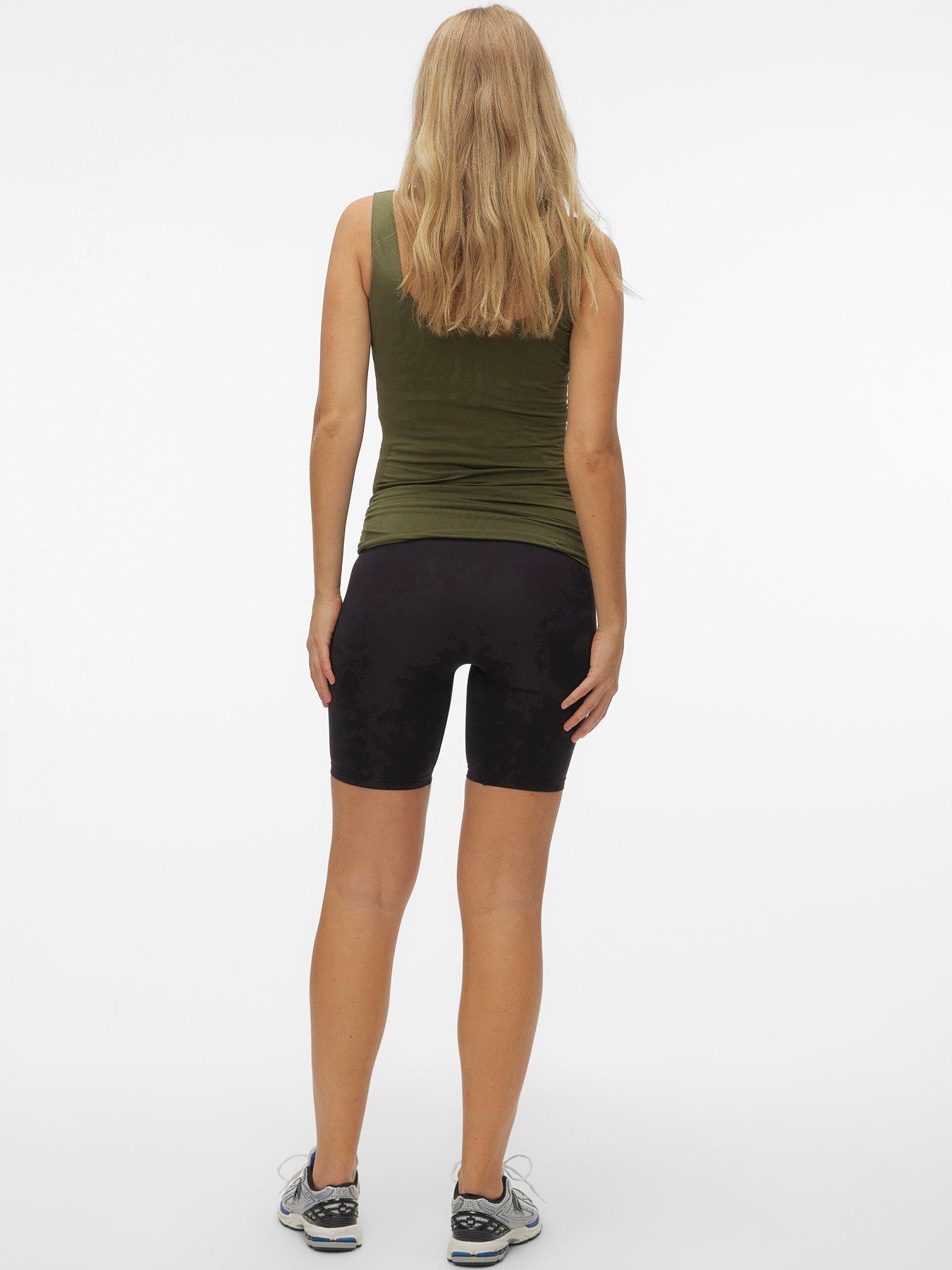  image of mamalicious-maternity-shorts-black