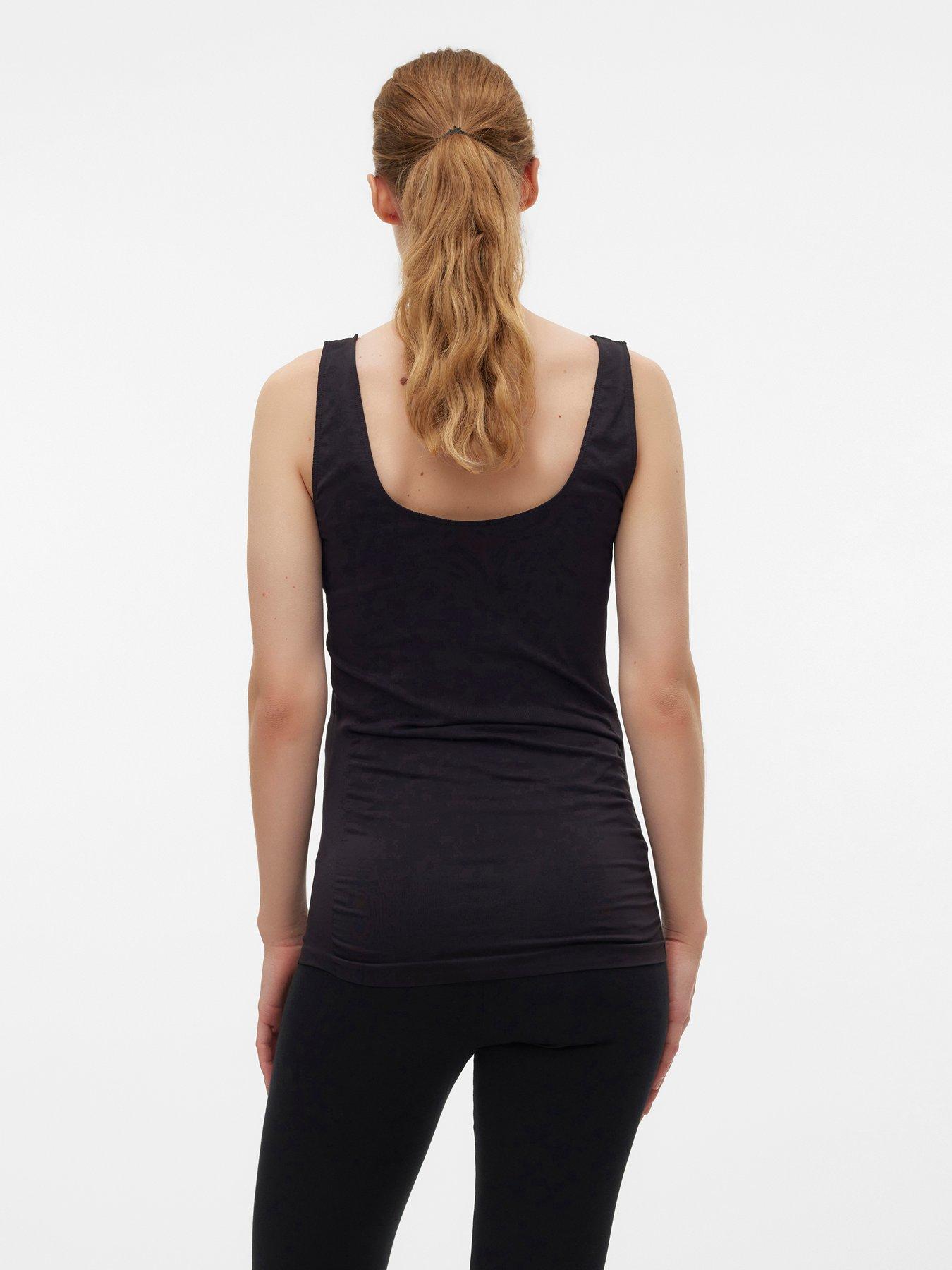  image of mamalicious-maternity-tank-top-black